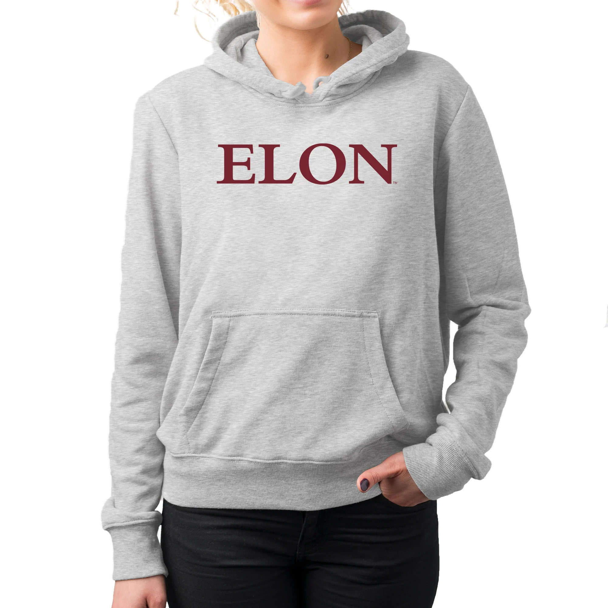 Elon Phoenix Basic Block Hoodie - Sport Grey - Image 4