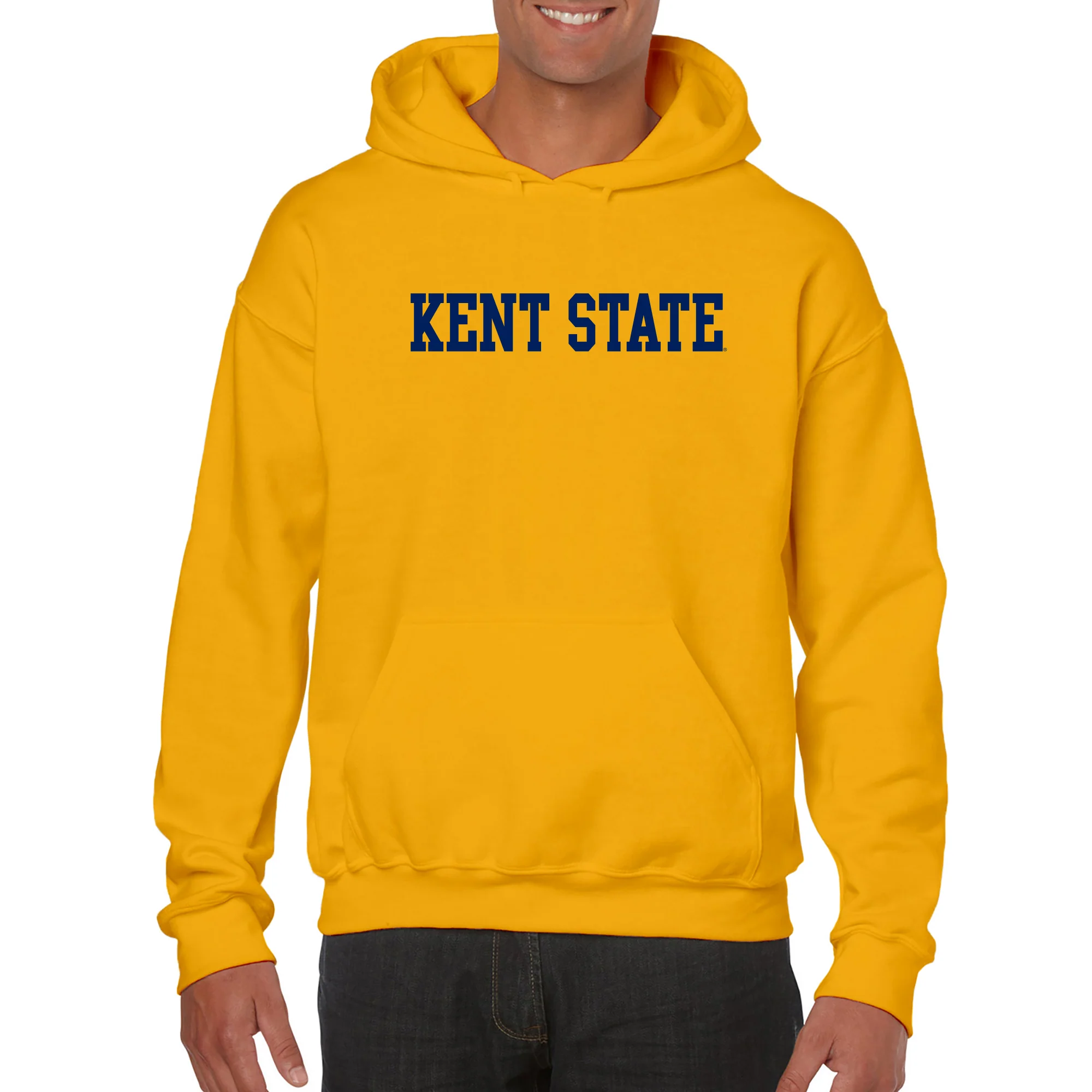 Kent State Golden Flashes Basic Block Hoodie - Gold - Image 3