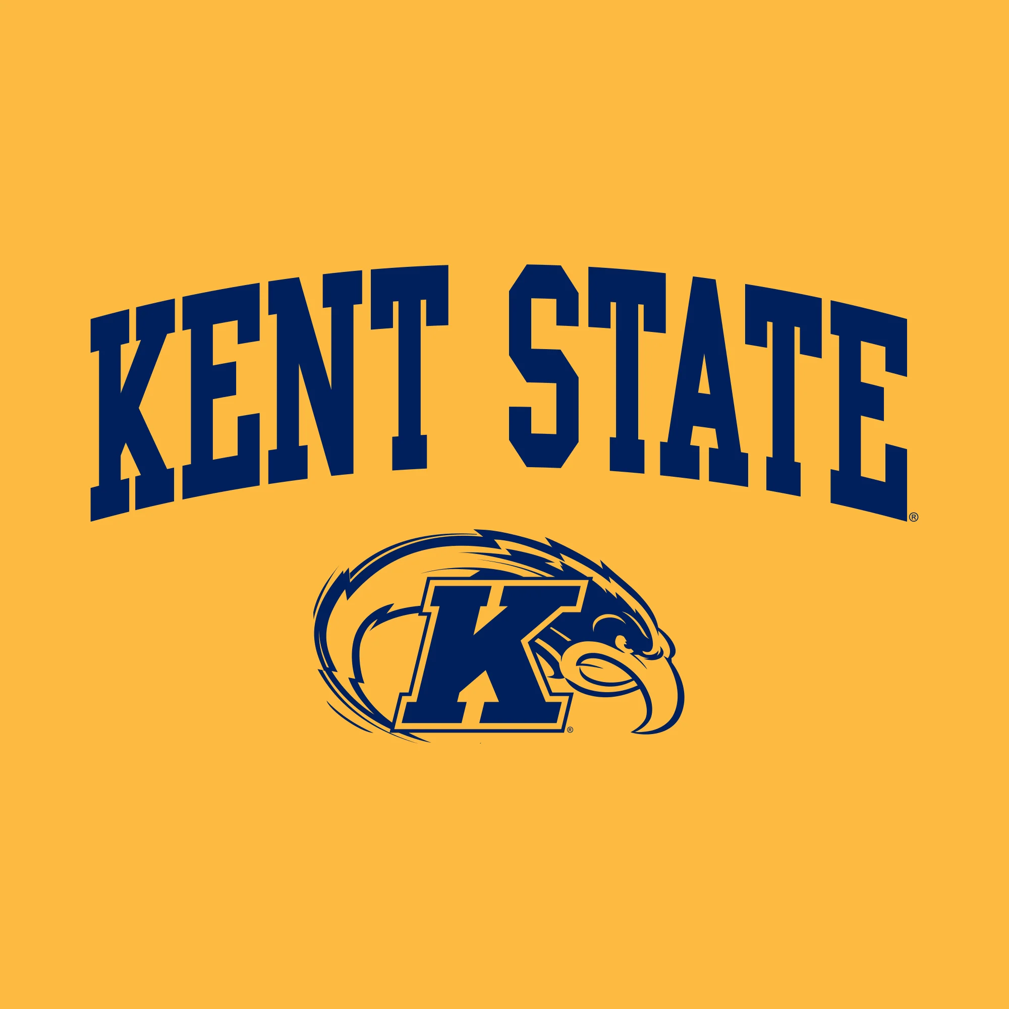 Kent State Golden Flashes Arch Logo Hoodie - Gold - Image 2