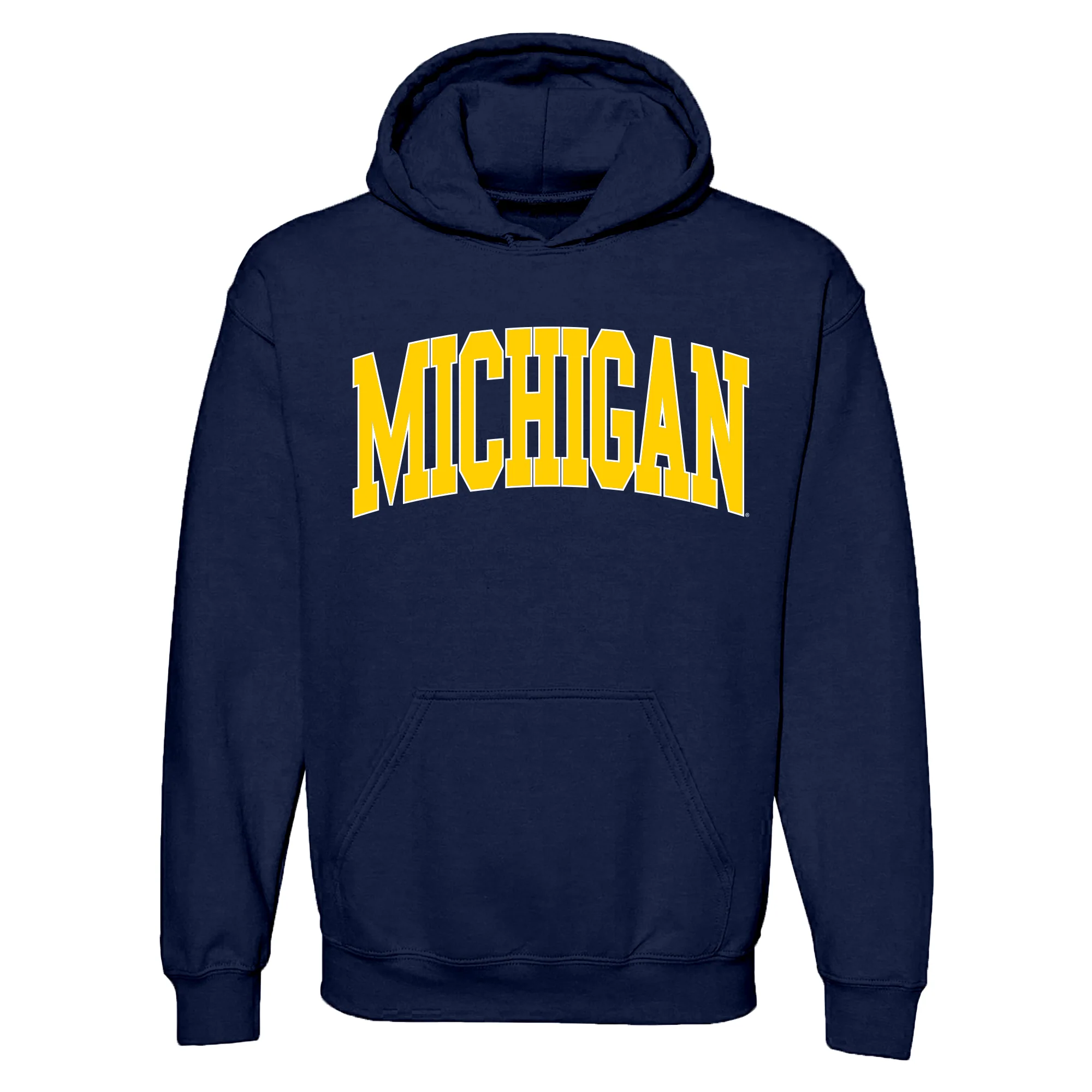 Michigan Wolverines Mega Arch Hoodie - Navy