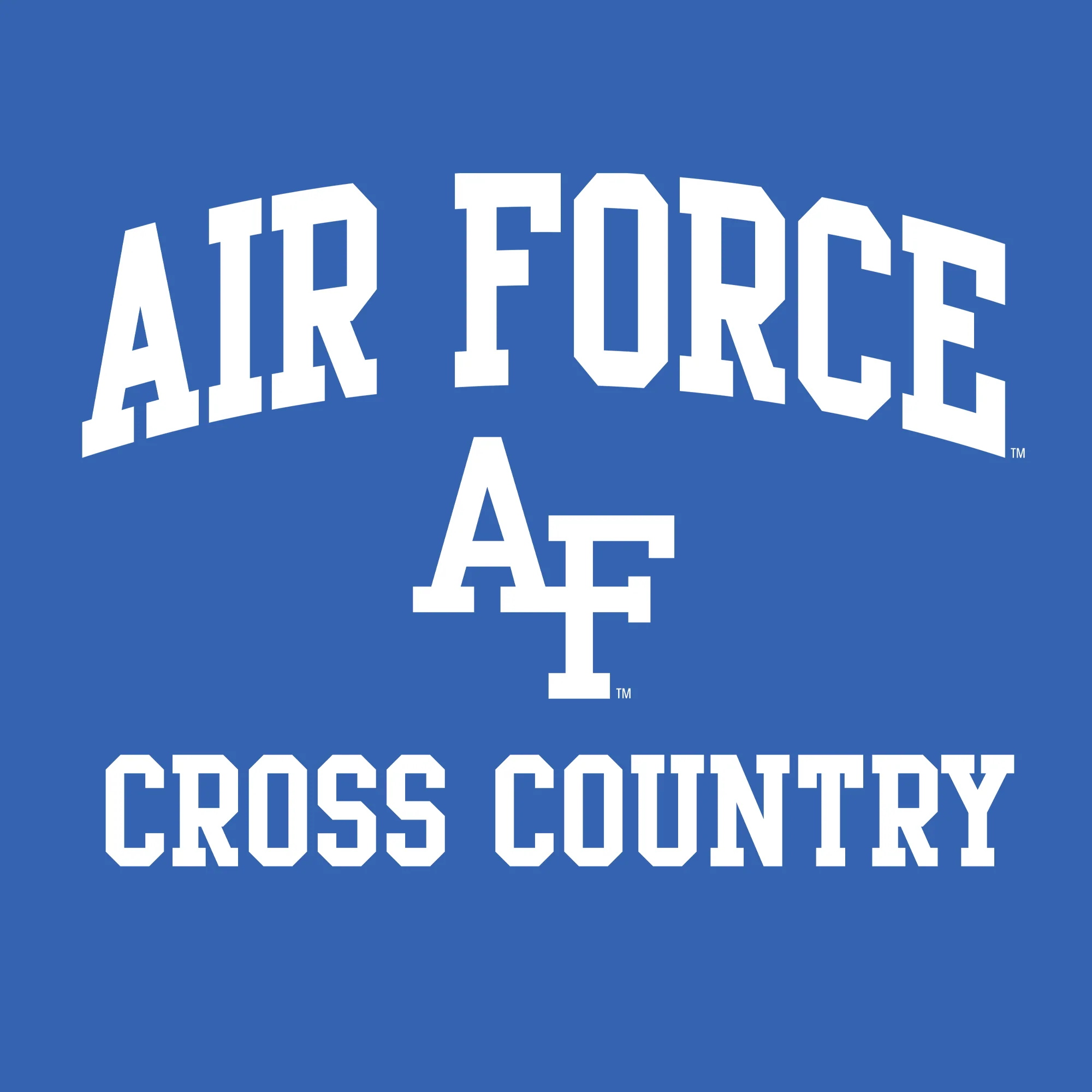 Air Force Academy Arch Logo Cross Country T-Shirt - Royal - Image 2