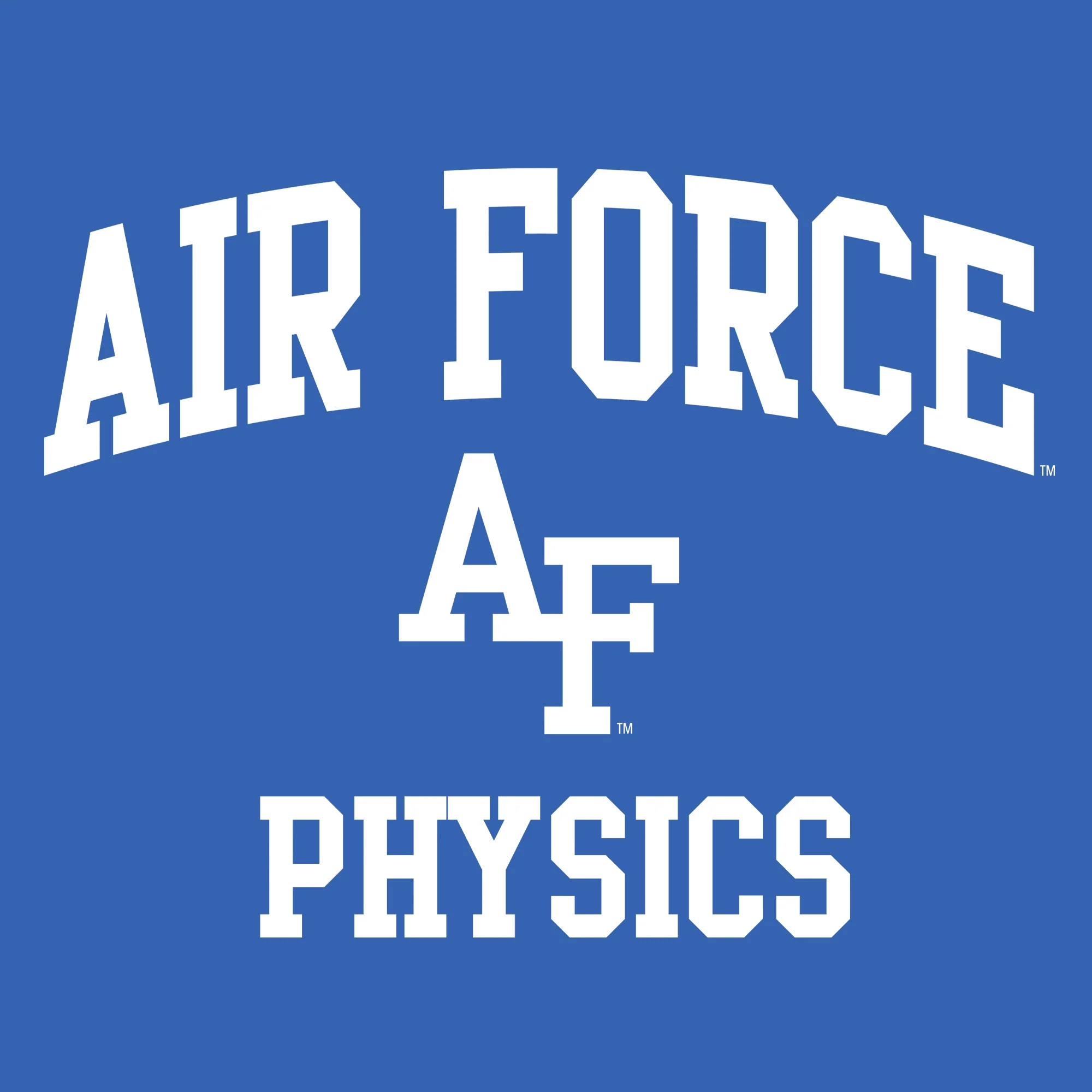 Air Force Academy Arch Logo Physics T-Shirt - Royal - Image 2