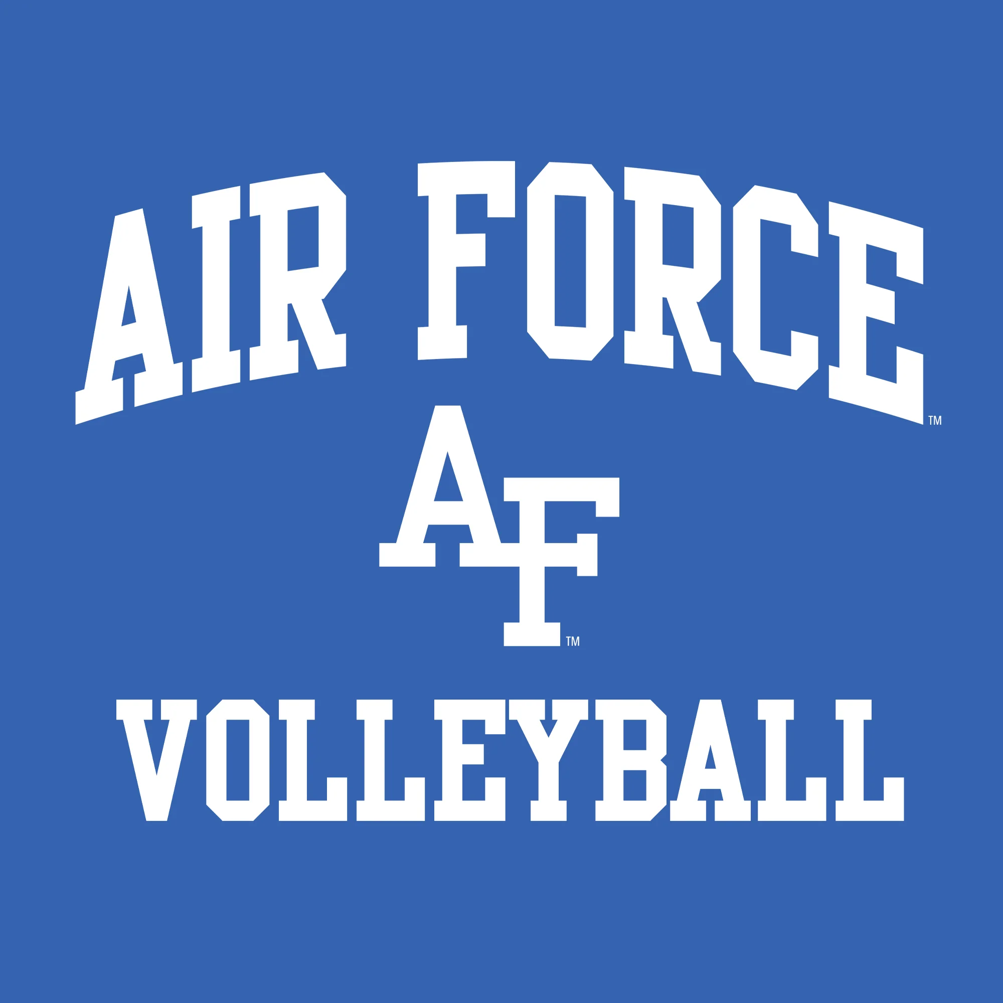 Air Force Academy Arch Logo Volleyball T-Shirt - Royal - Image 2
