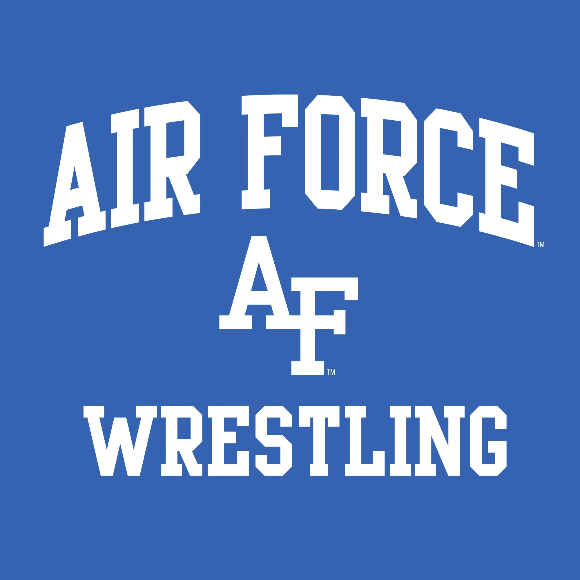 Air Force Academy Arch Logo Wrestling T-Shirt - Royal - Image 2