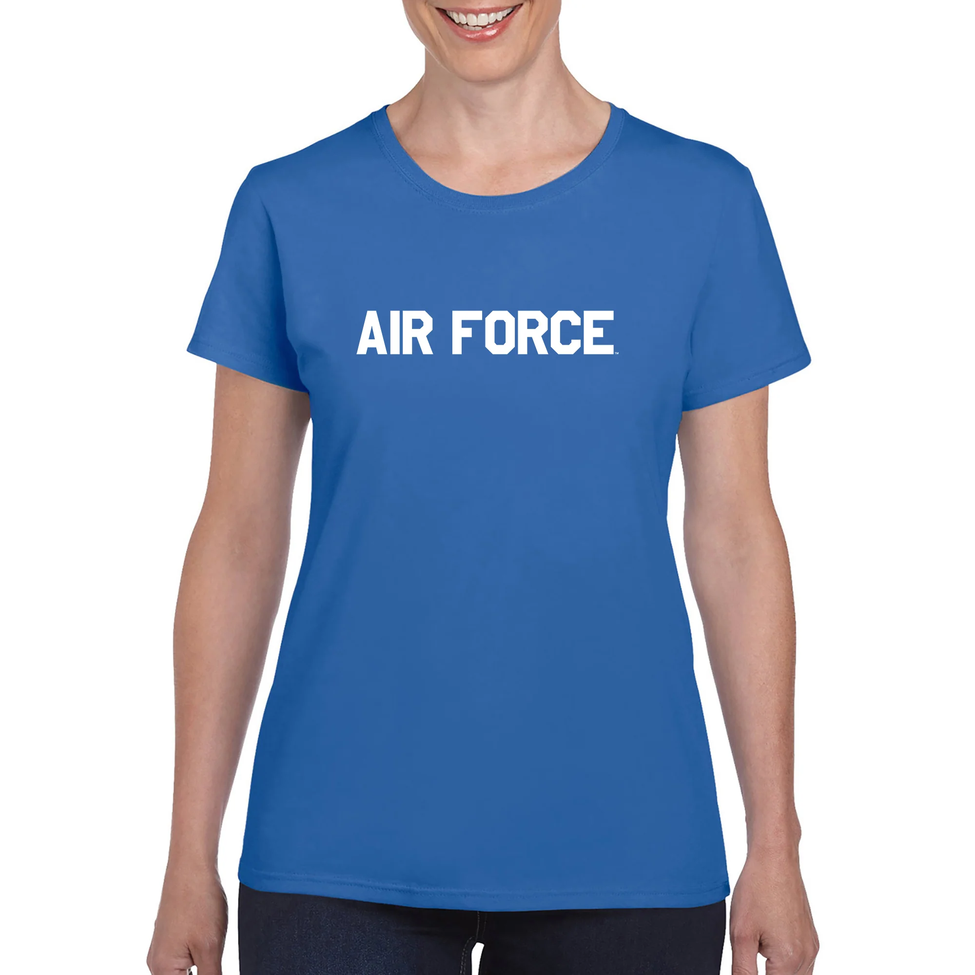Air Force Academy Falcons Basic Block Women's T-Shirt - Royal - Image 3