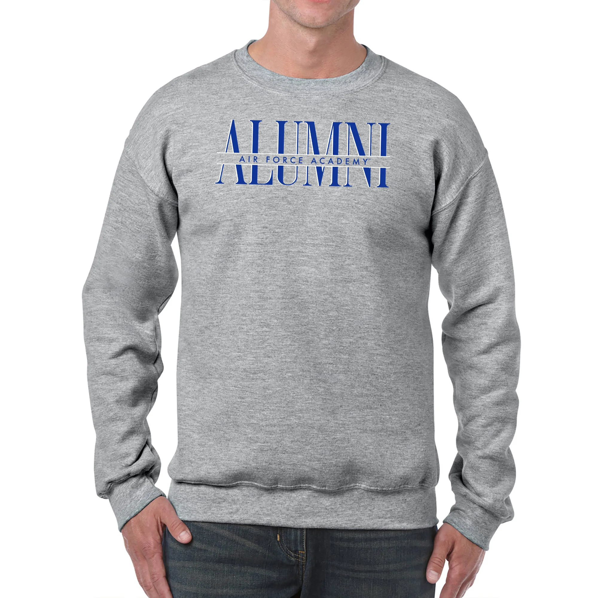 Air Force Academy Falcons Classic Alumni Crewneck Sweatshirt - Sport Grey - Image 3