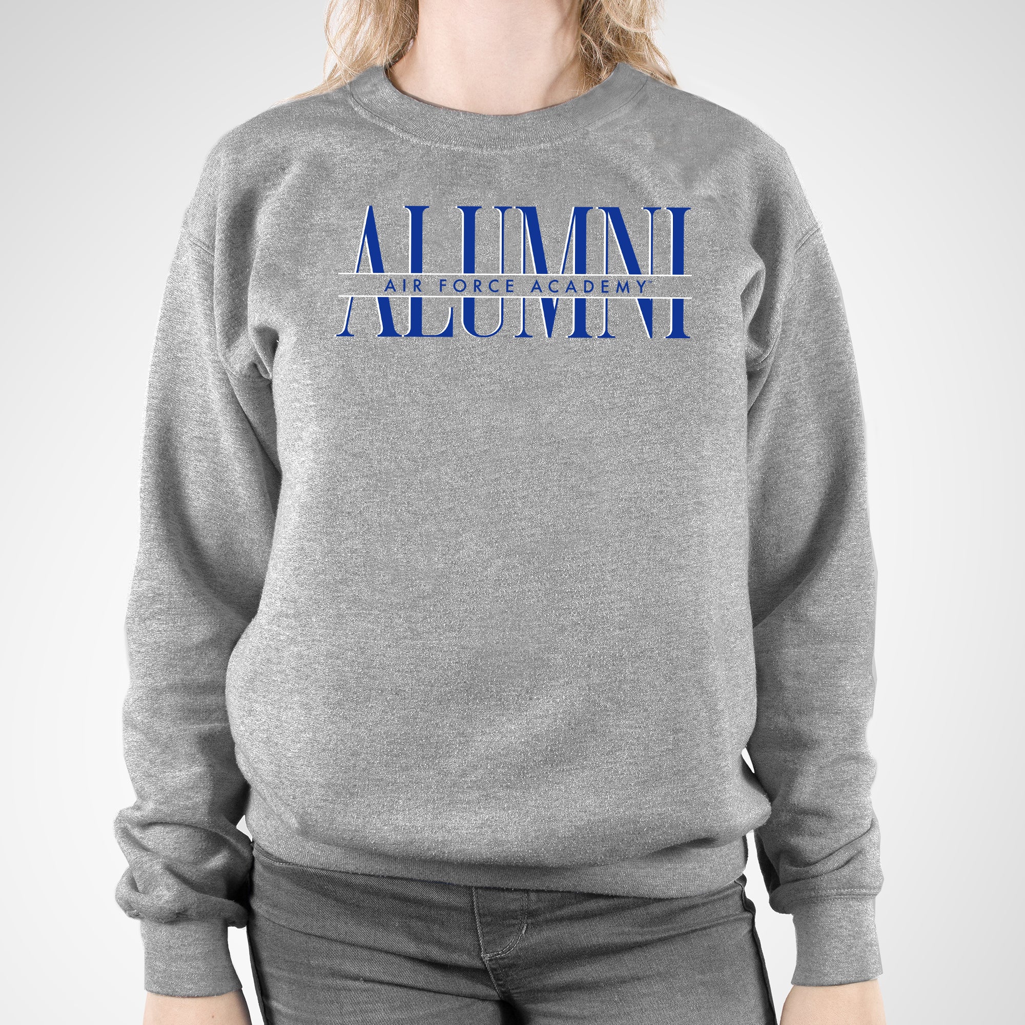 Air Force Academy Falcons Classic Alumni Crewneck Sweatshirt - Sport Grey - Image 4