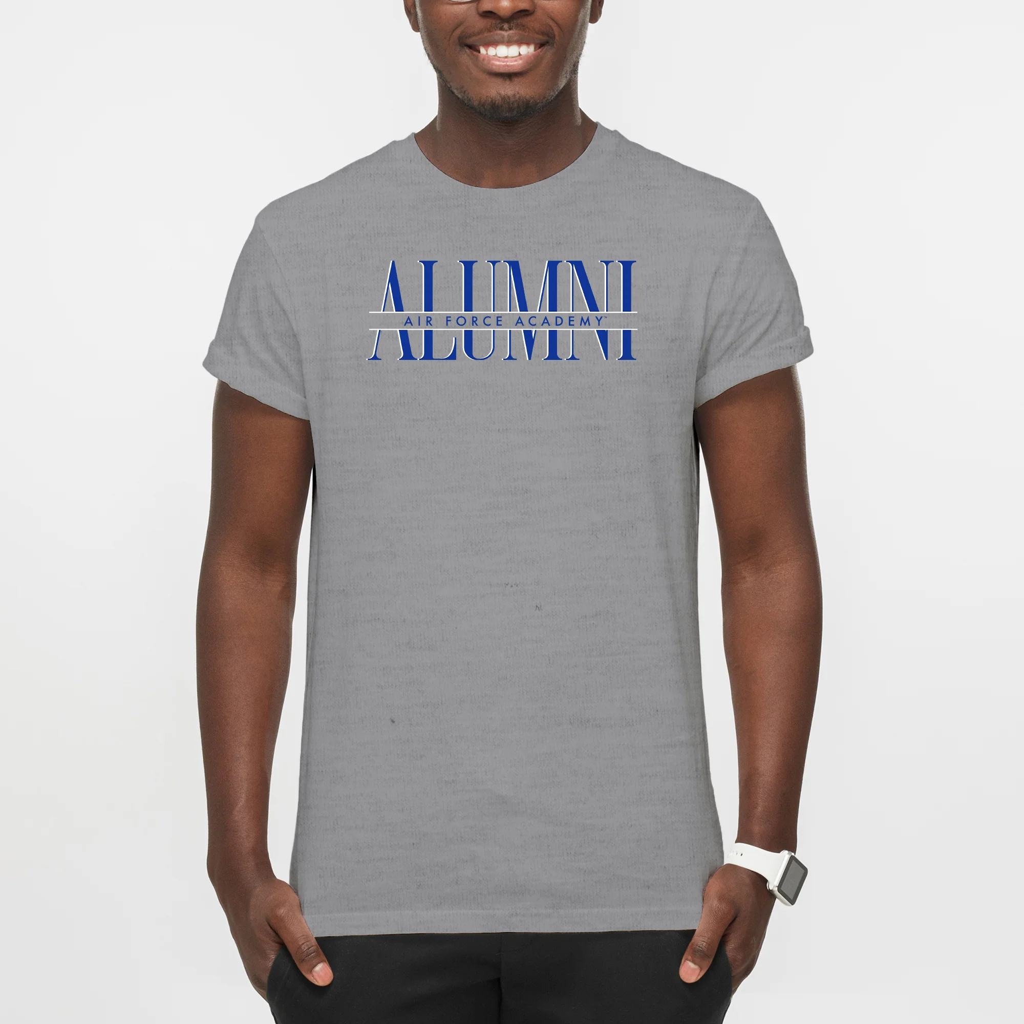 Air Force Academy Falcons Classic Alumni T-Shirt - Sport Grey - Image 3