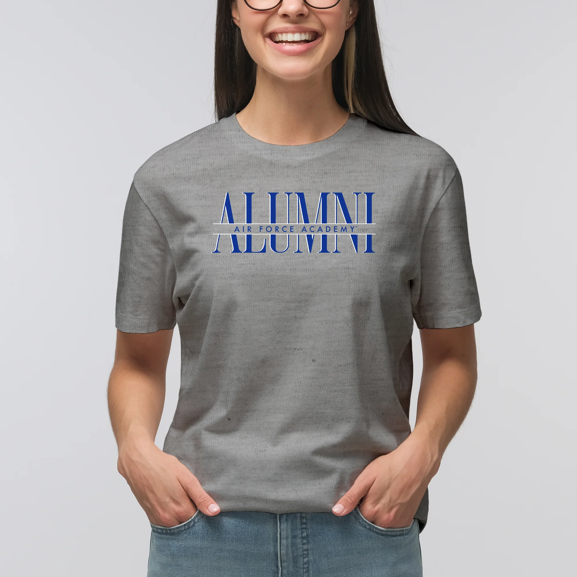 Air Force Academy Falcons Classic Alumni T-Shirt - Sport Grey - Image 4