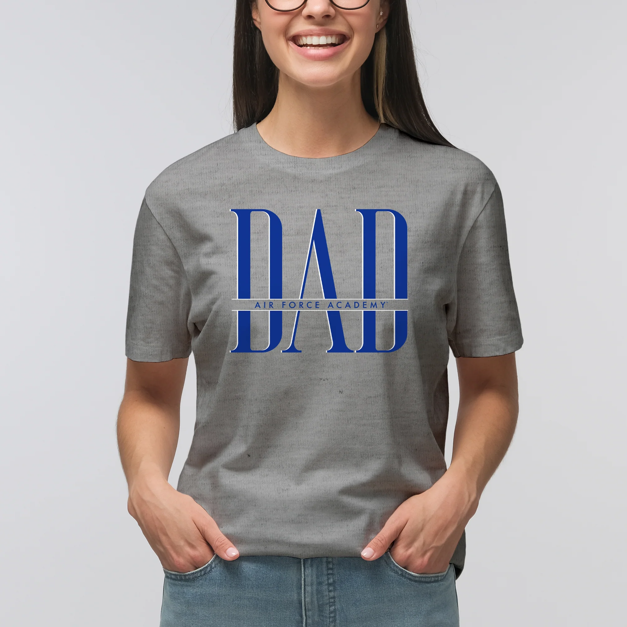 Air Force Academy Falcons Classic Dad T-Shirt - Sport Grey - Image 4