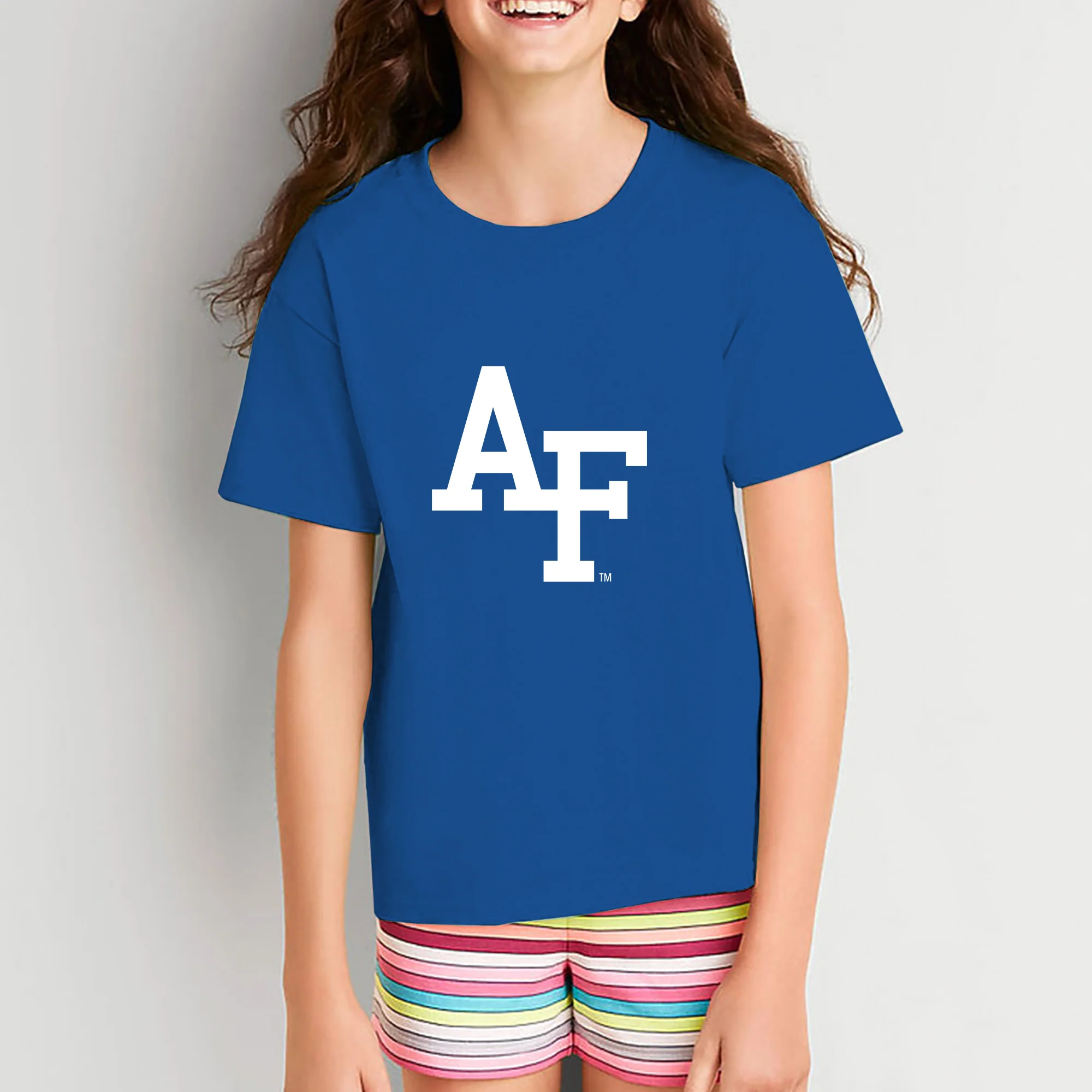 Air Force Academy Falcons Primary Logo Youth T-Shirt - Royal - Image 4
