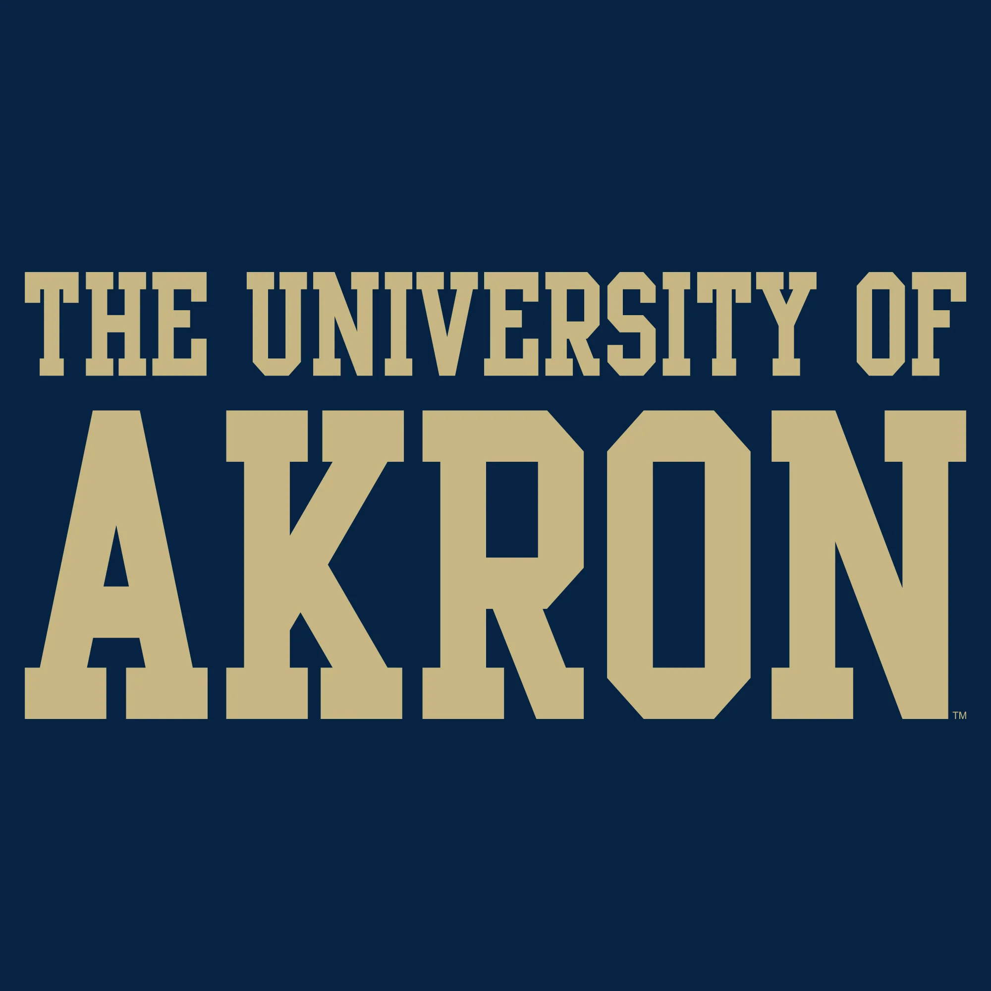 Akron Zips Basic Block Crewneck Sweatshirt - Navy - Image 2