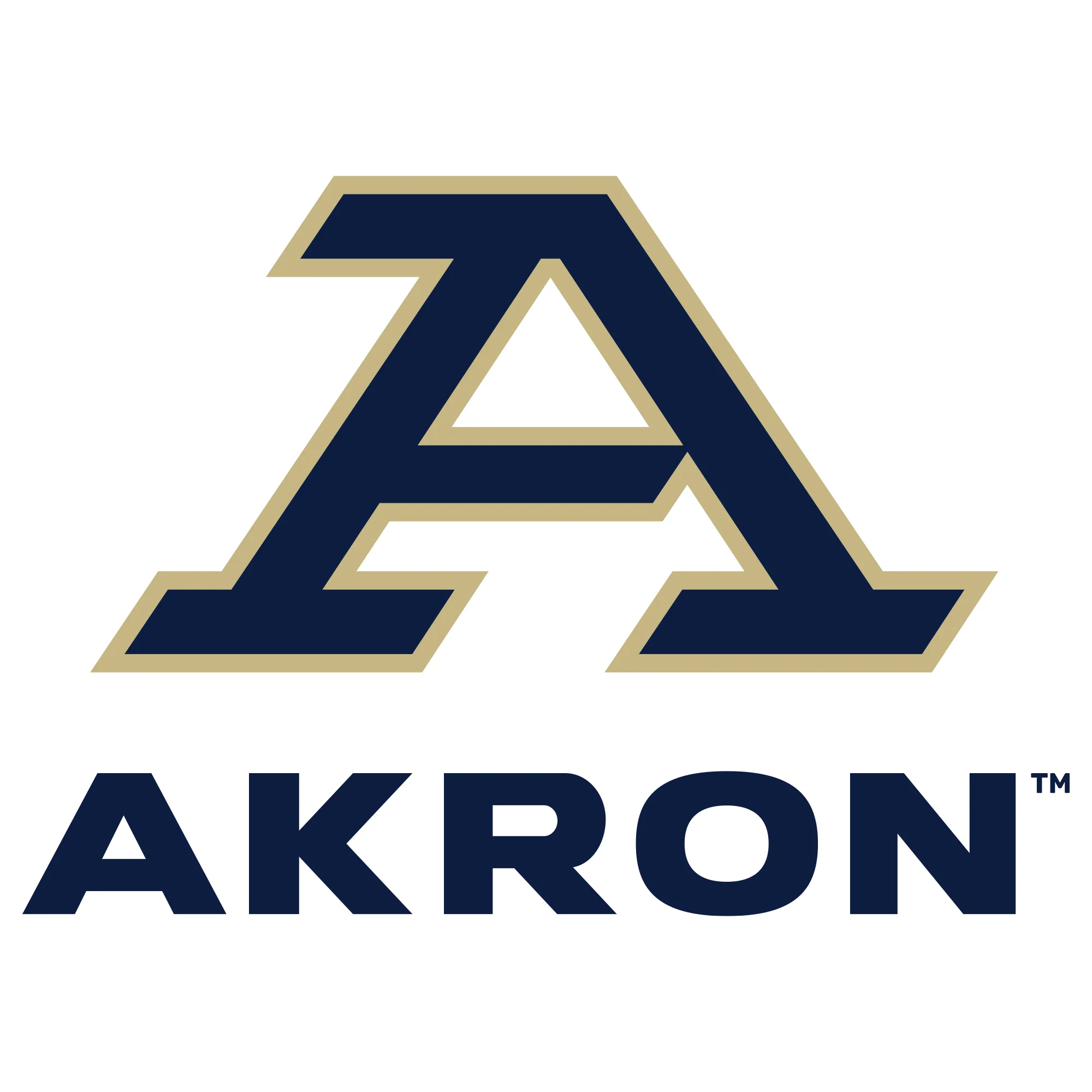 Akron Zips Primary Logo Hoodie - White - Image 2