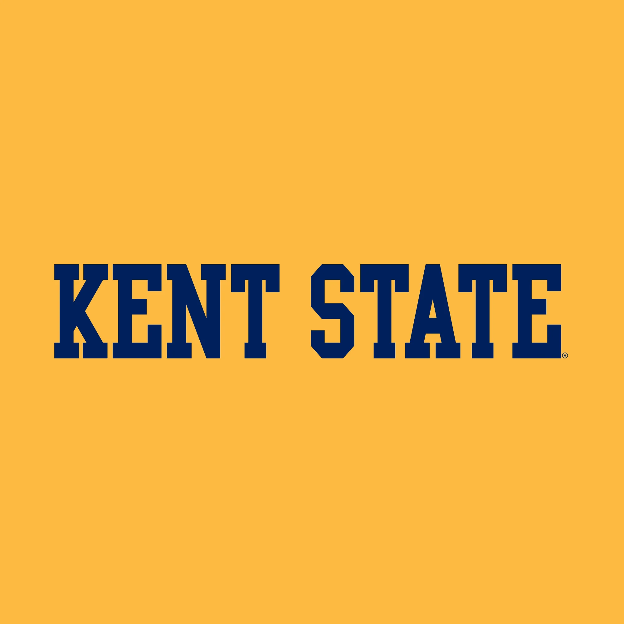 Kent State Golden Flashes Basic Block Long Sleeve T Shirt - Gold - Image 2