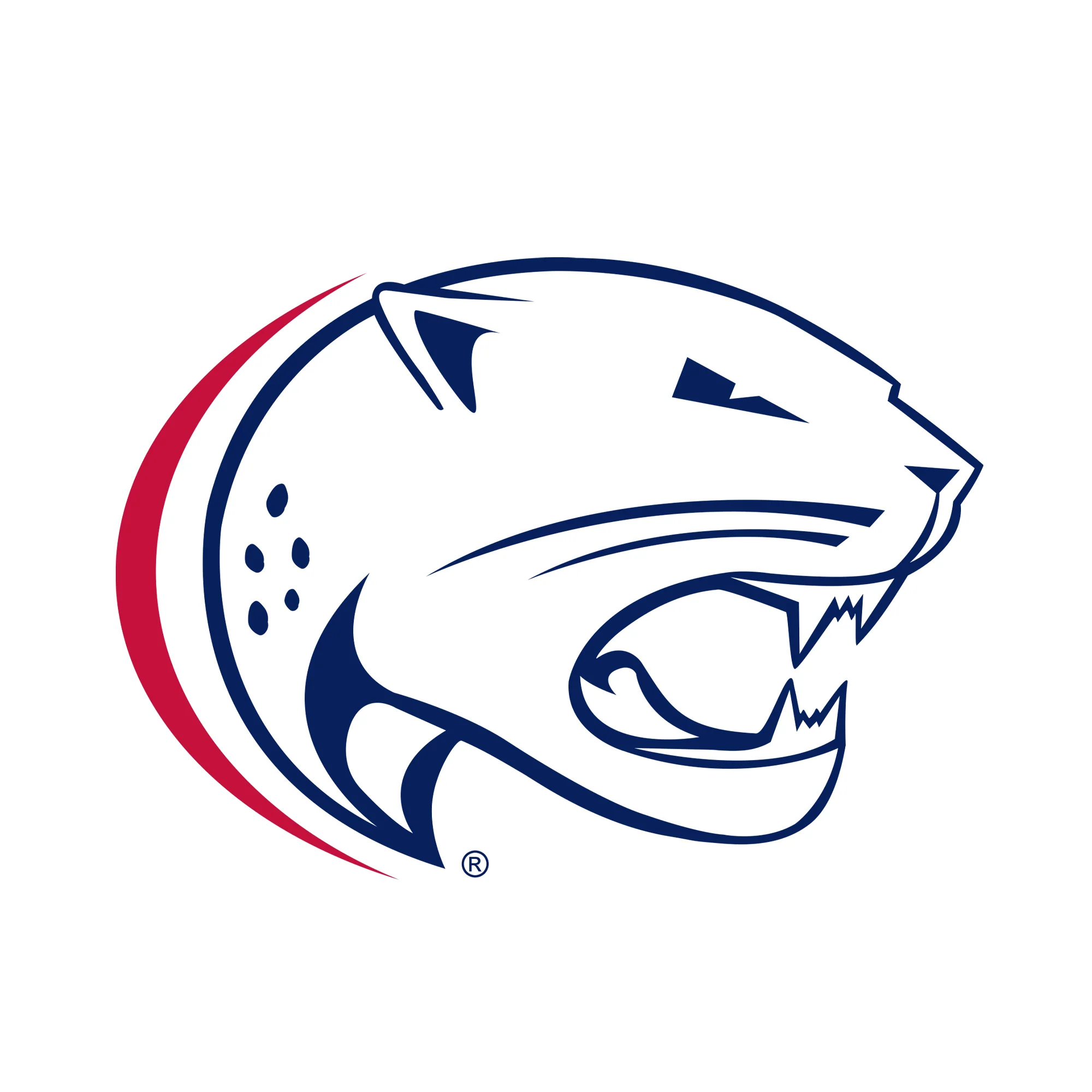 South Alabama Jaguars Primary Logo Long Sleeve T Shirt - White - Image 2