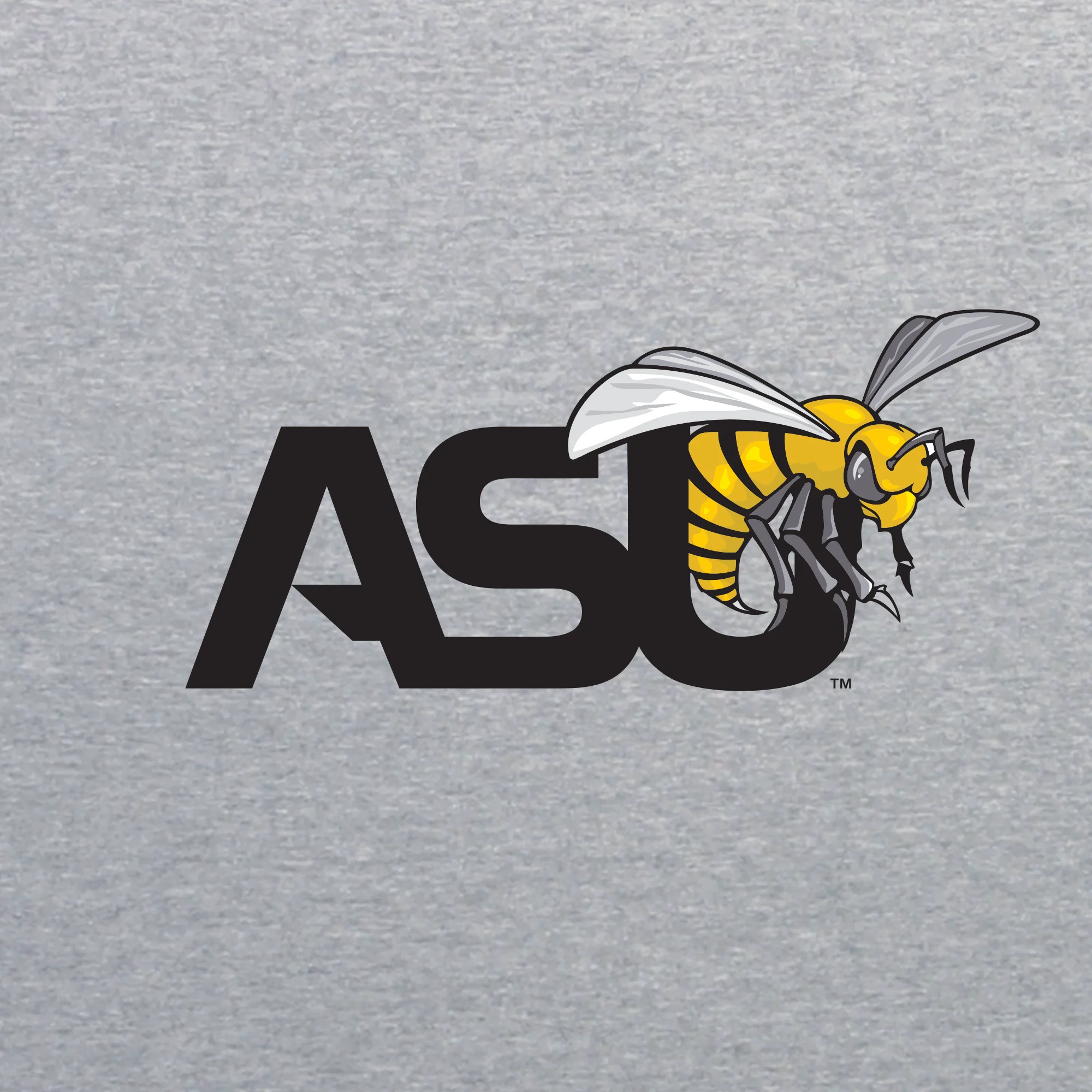 Alabama State University Hornets Primary Logo Short Sleeve T Shirt - Sport Grey - Image 2