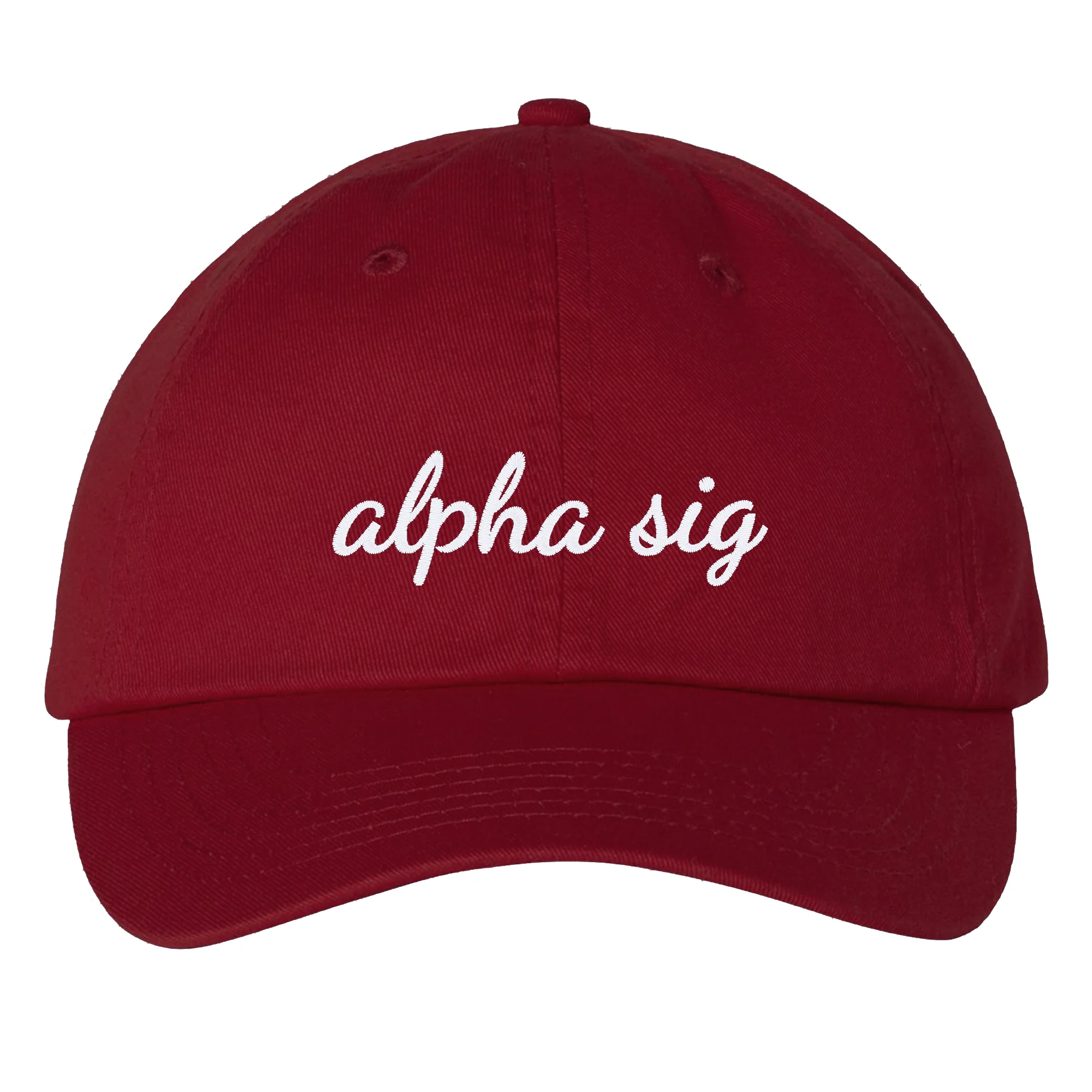 Alpha Sigma Alpha Greek Script Hat