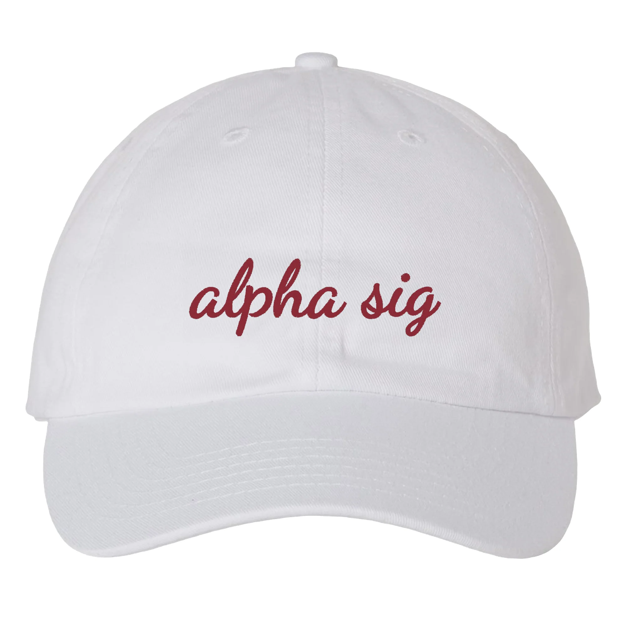 Alpha Sigma Alpha Greek Script Hat - Image 2
