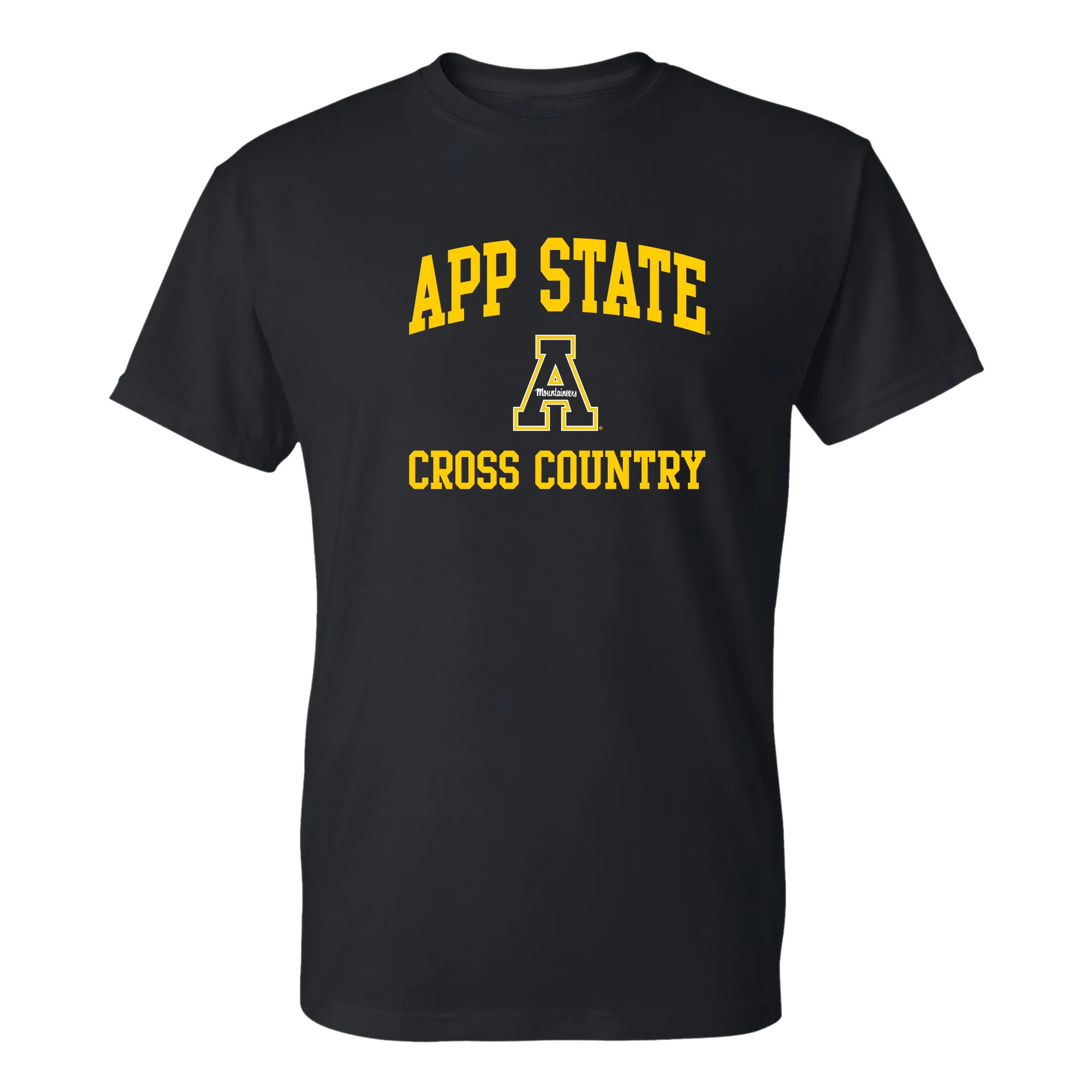 App State Arch Logo Cross Country T-Shirt - Black