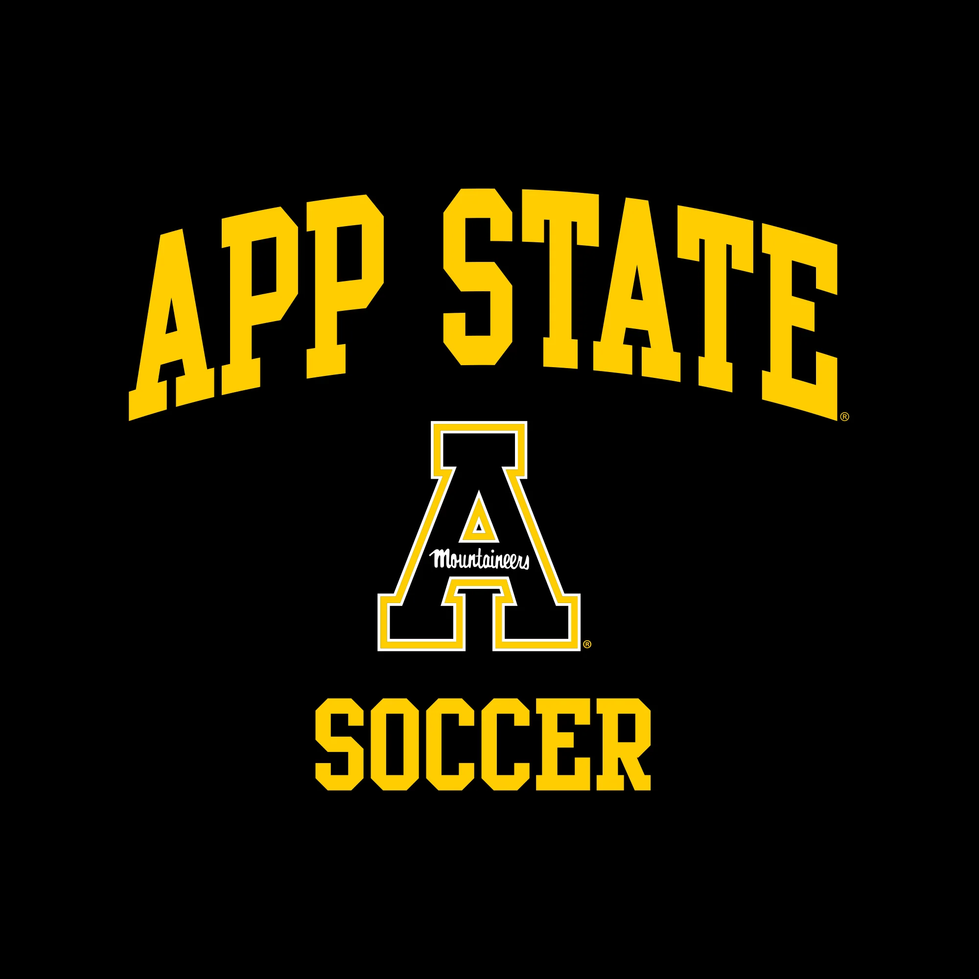 App State Arch Logo Soccer Hoodie - Black - Image 2