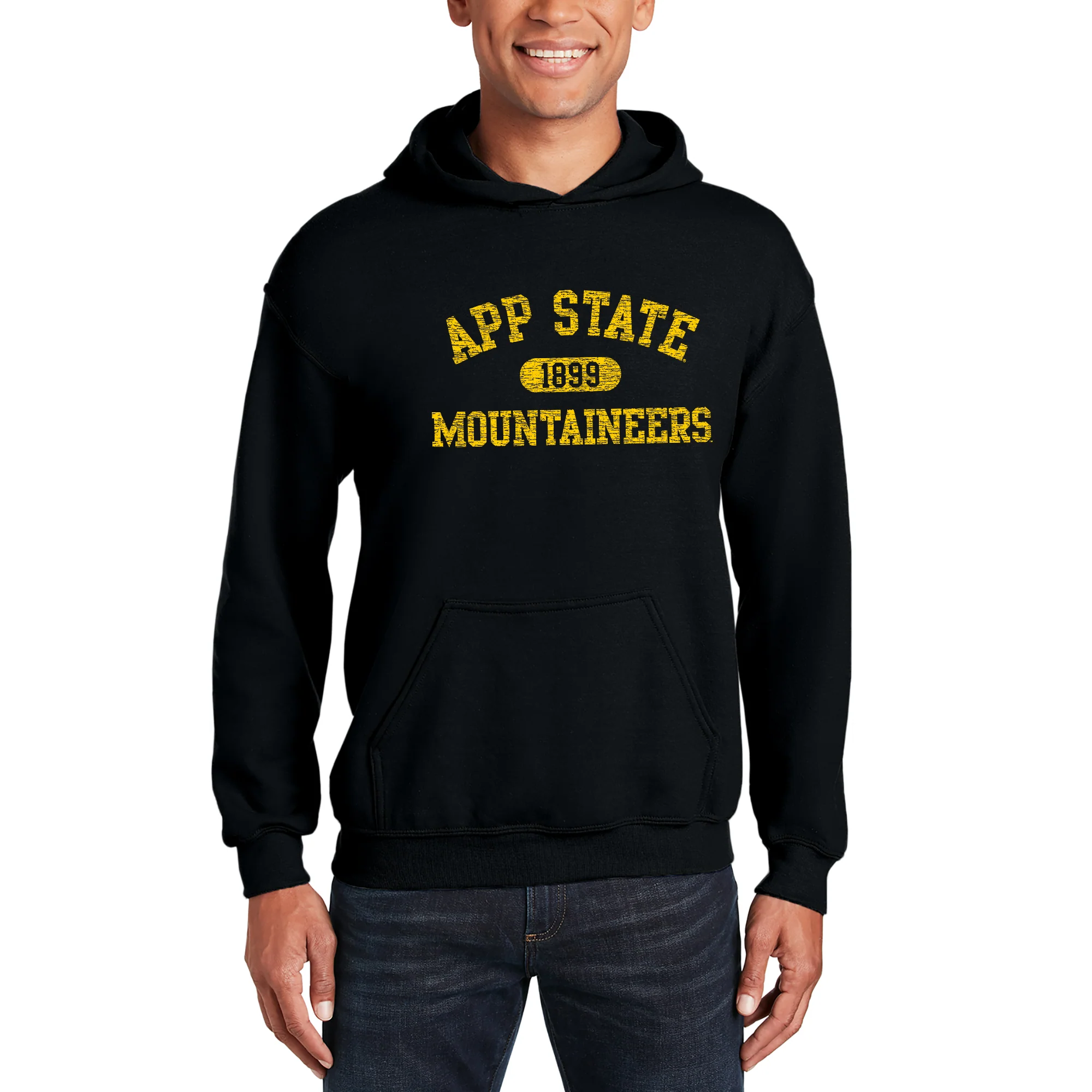 App State Athletic Arch Hoodie - Black - Image 3