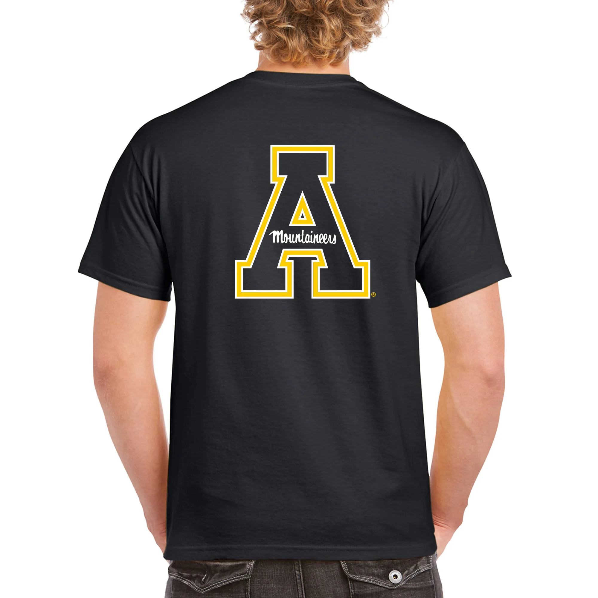 App State Front Back Print T-Shirt - Black - Image 5