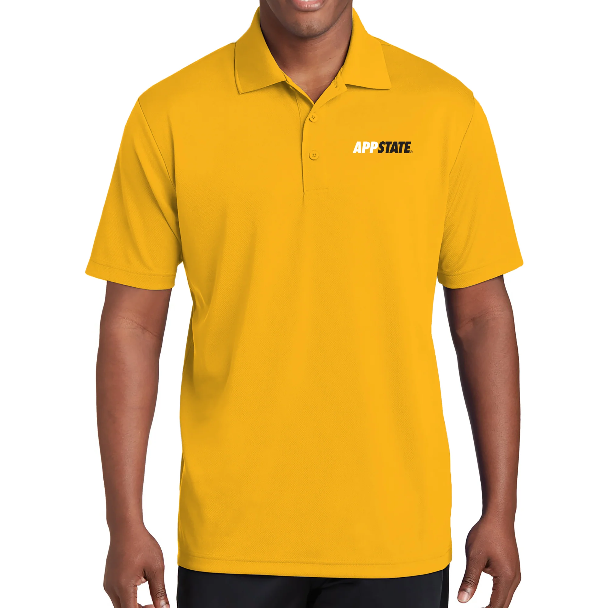 App State Primary Logo LC Polo - Gold - Image 3