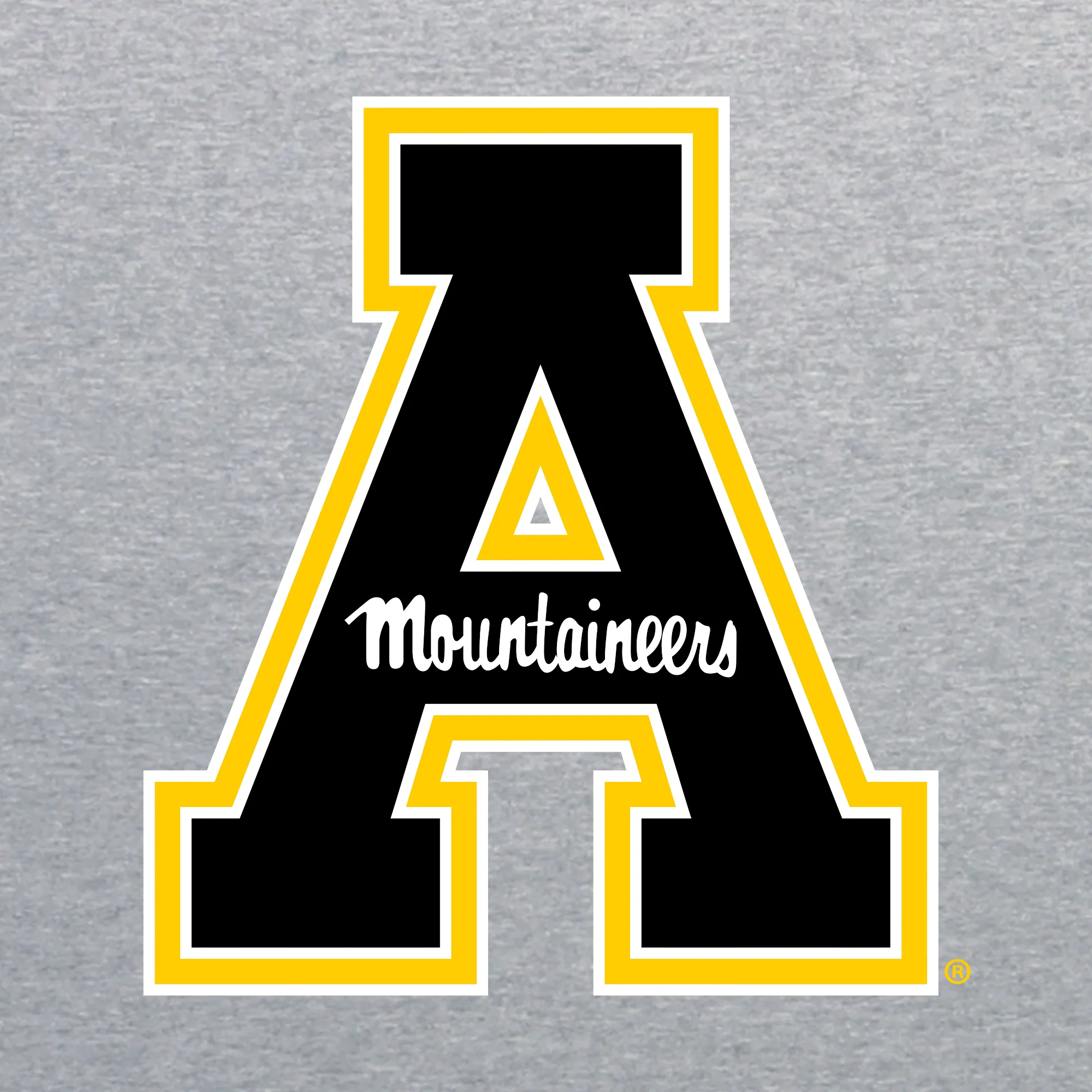 Appalachian State University Mountaineers Primary Logo Cotton Women's T-Shirt - Sport Grey - Image 2