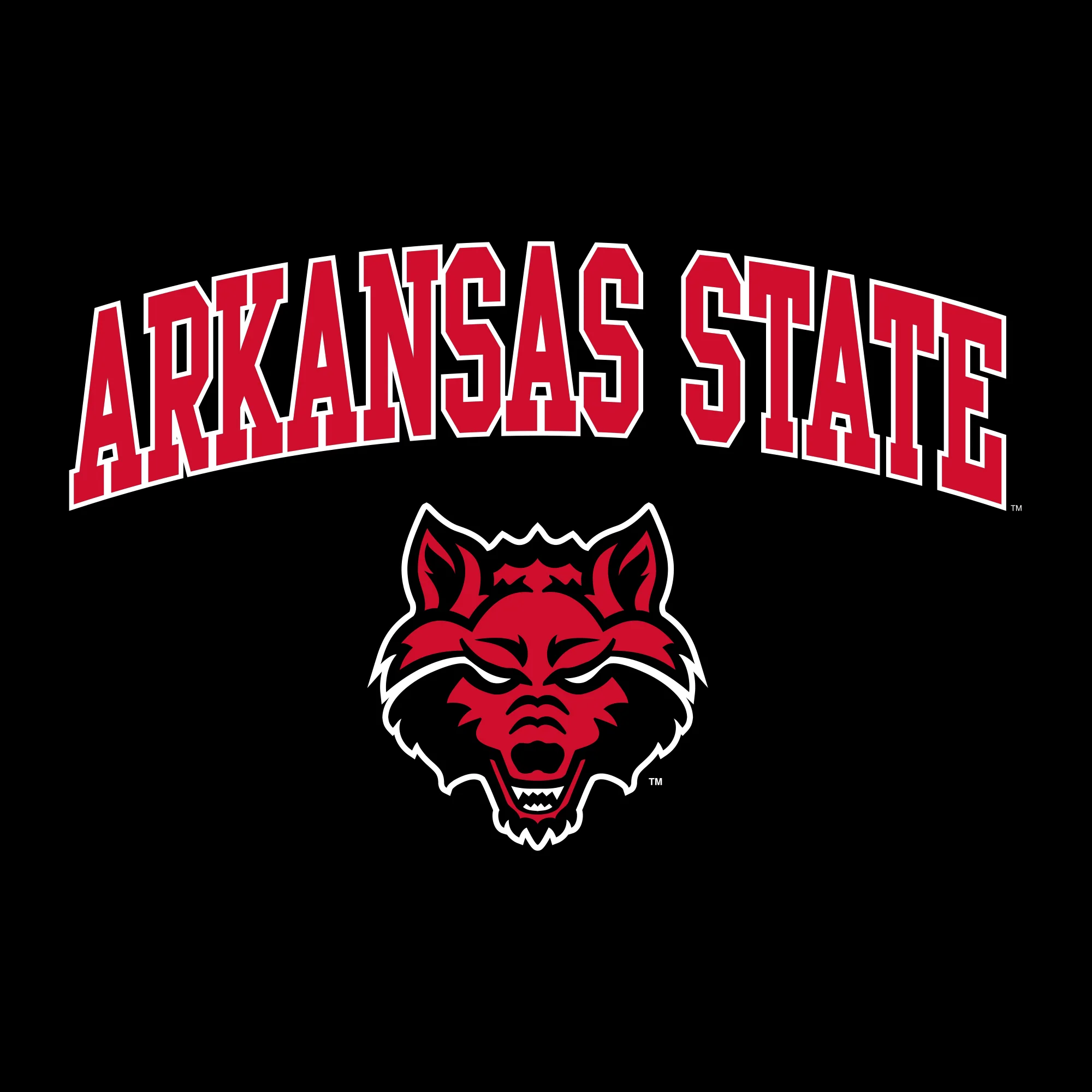 Arkansas State Arch Logo T-Shirt - Black - Image 2