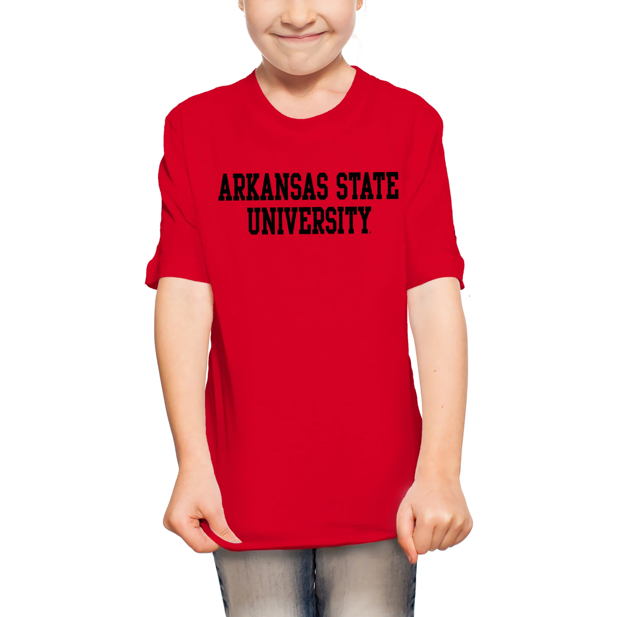Arkansas State Basic Block Youth T-Shirt - Red - Image 5