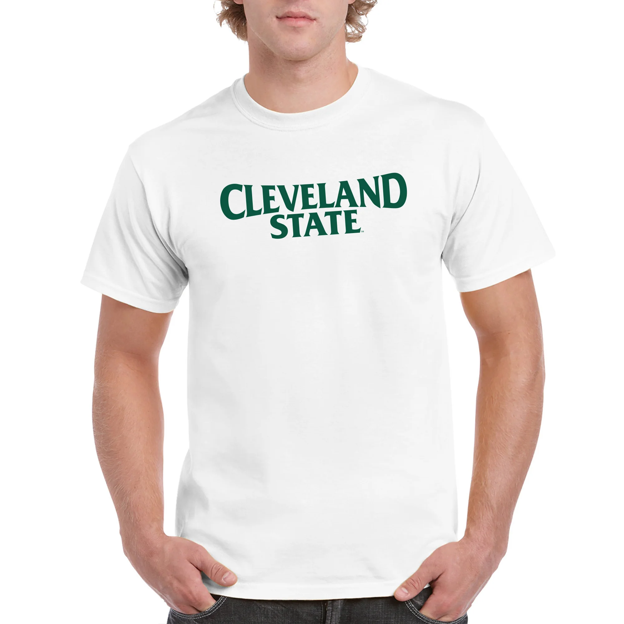 Cleveland State Vikings Basic Block T Shirt - White - Image 4