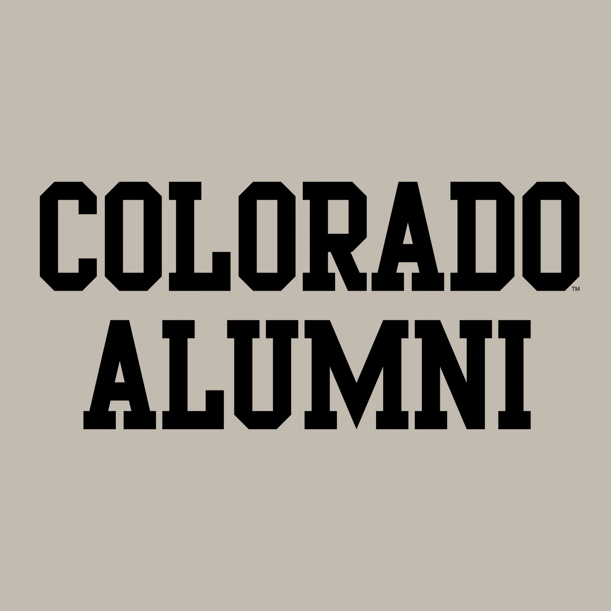 University of Colorado Buffaloes Alumni Block T Shirt - Sand - Image 2
