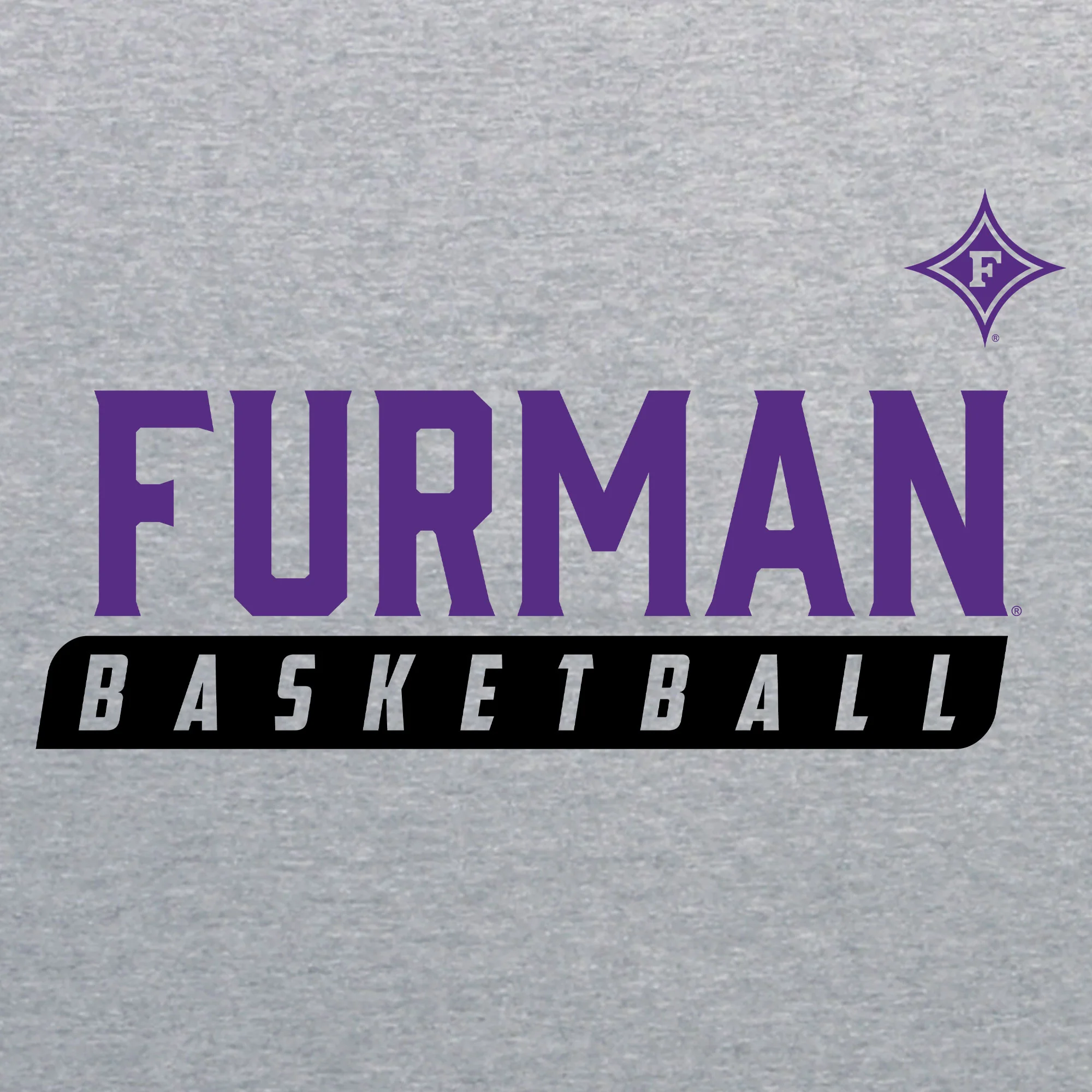 Furman University Paladins Basketball Slant T Shirt - Sport Grey - Image 2