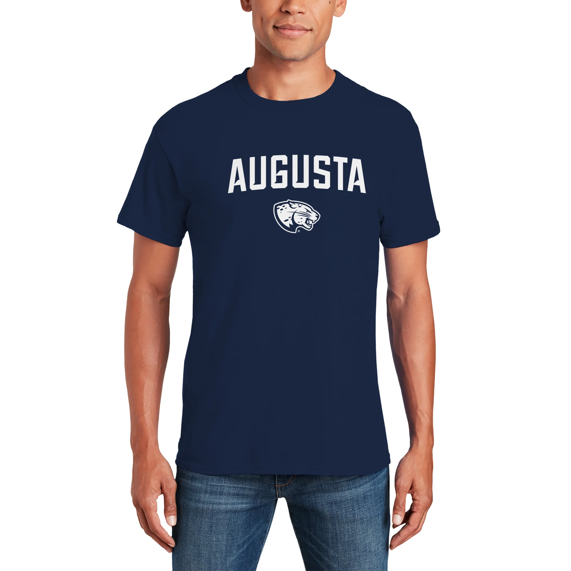 Augusta University Arch Logo T-Shirt - Navy - Image 3