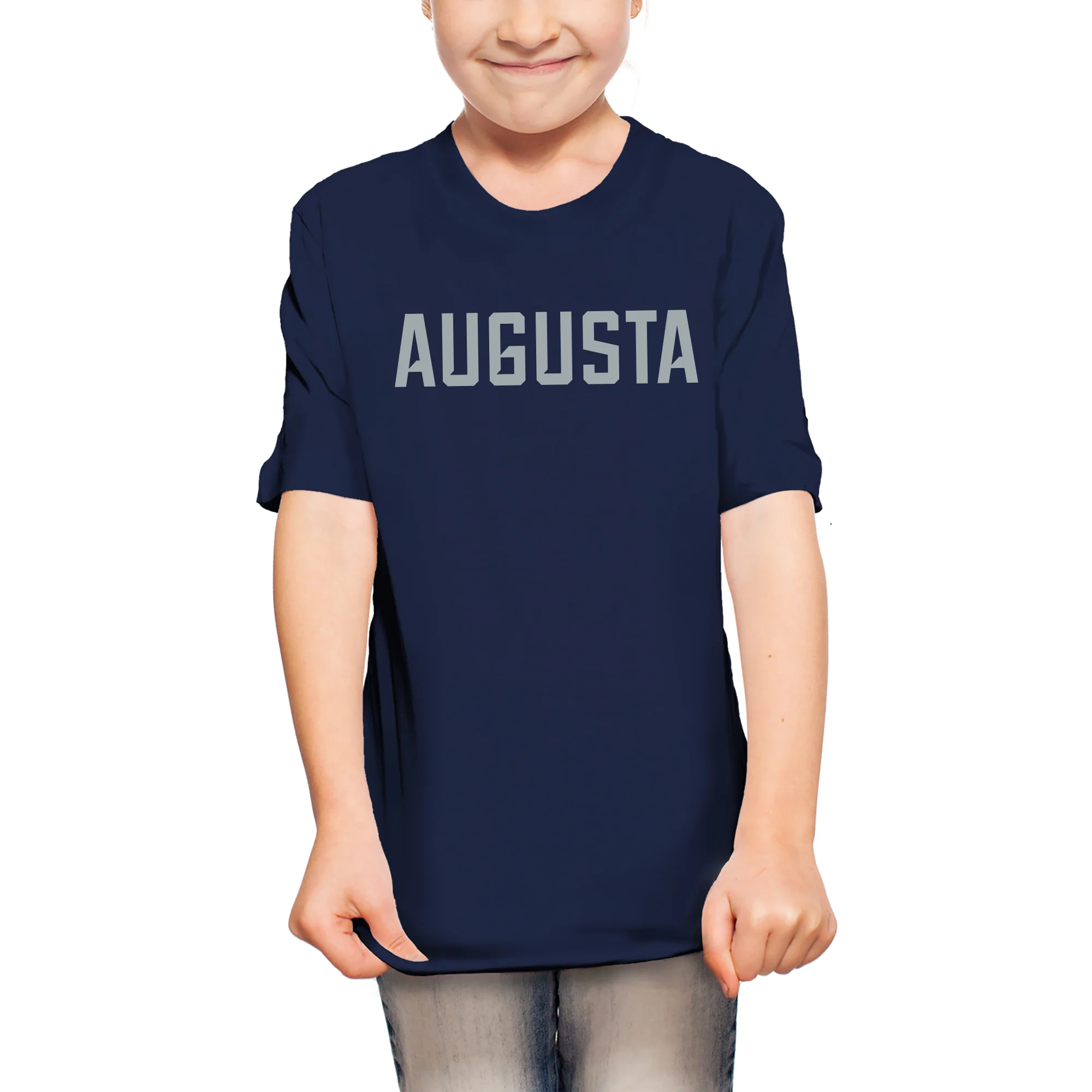 Augusta University Basic Block Youth T-Shirt - Navy - Image 4