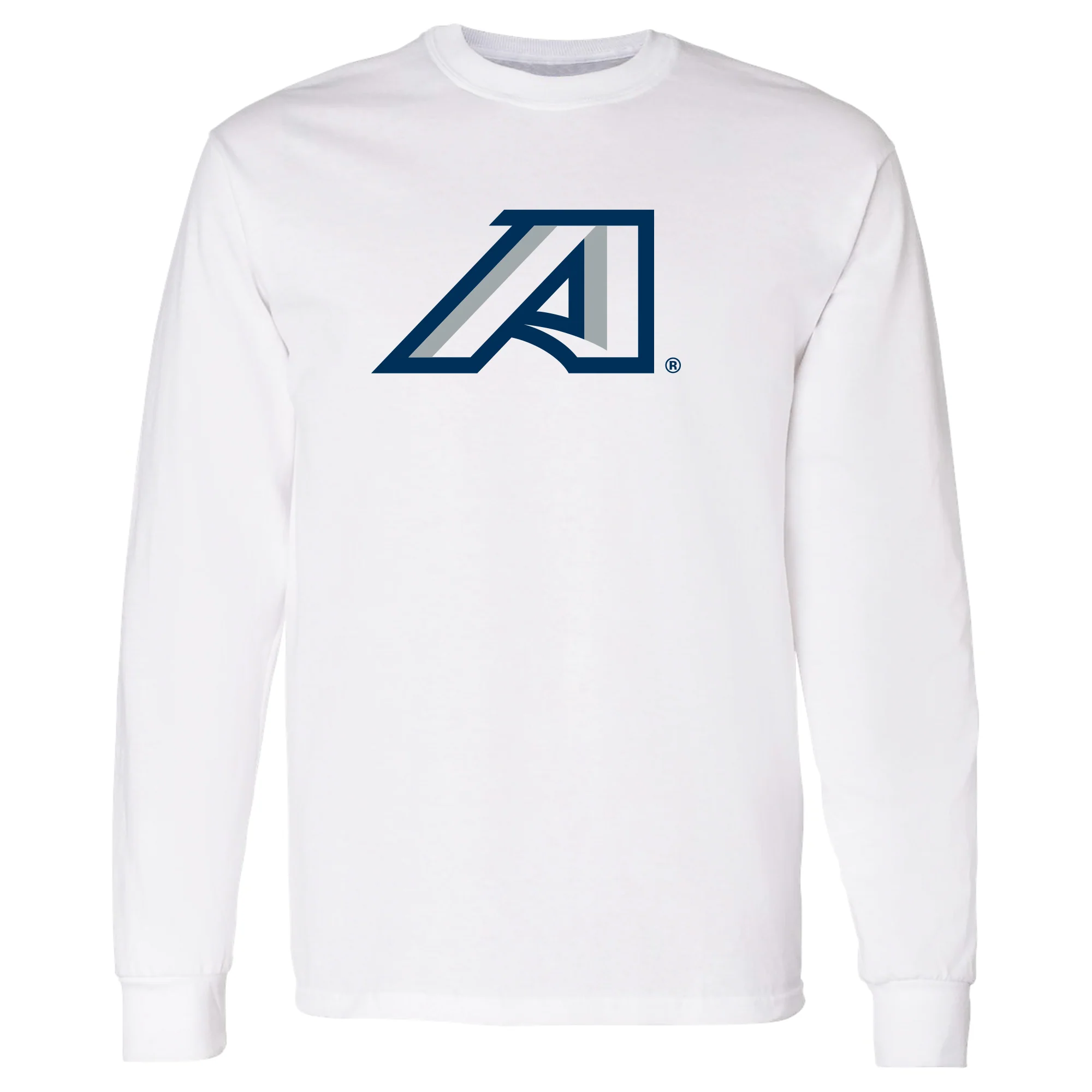 Augusta University Primary Logo Long Sleeve - White