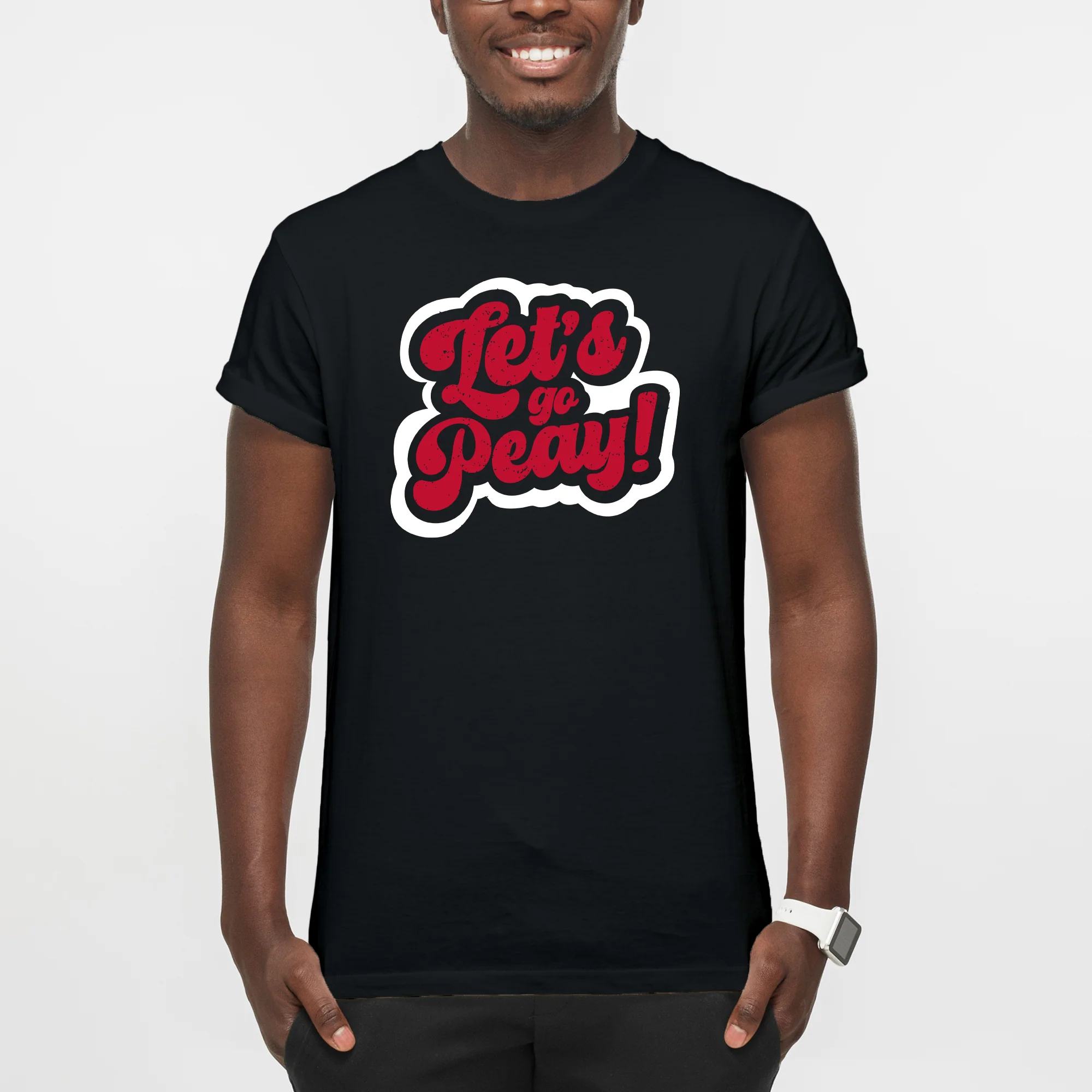 Austin Peay Governors Let's Go Peay T Shirt - Black - Image 3