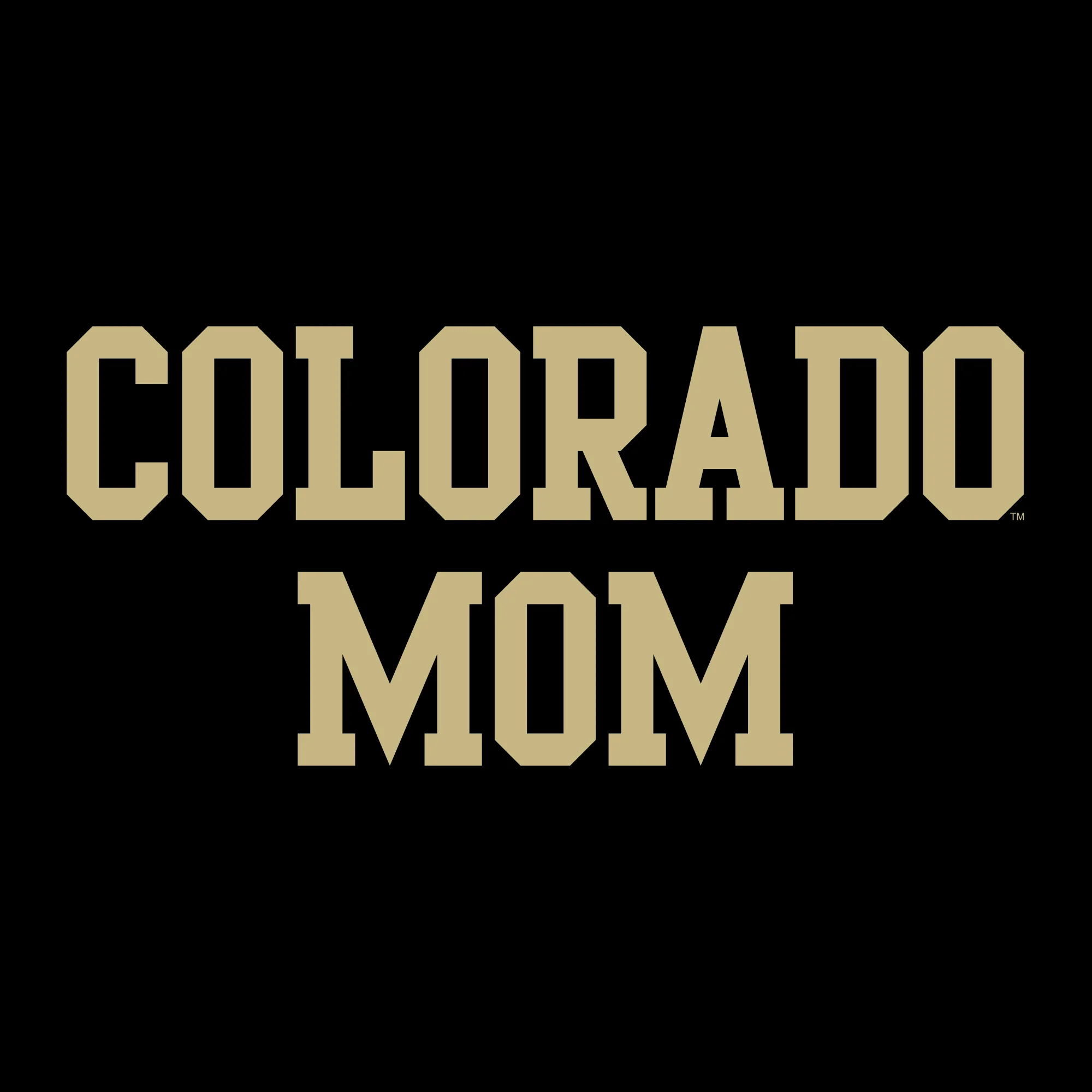 University of Colorado Buffaloes Basic Block Mom Crewneck Sweatshirt - Black - Image 2