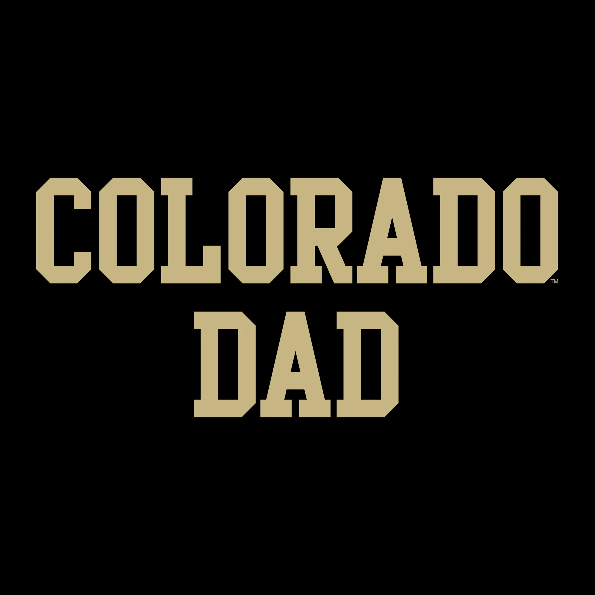 University of Colorado Buffaloes Basic Block Dad Crewneck Sweatshirt - Black - Image 2