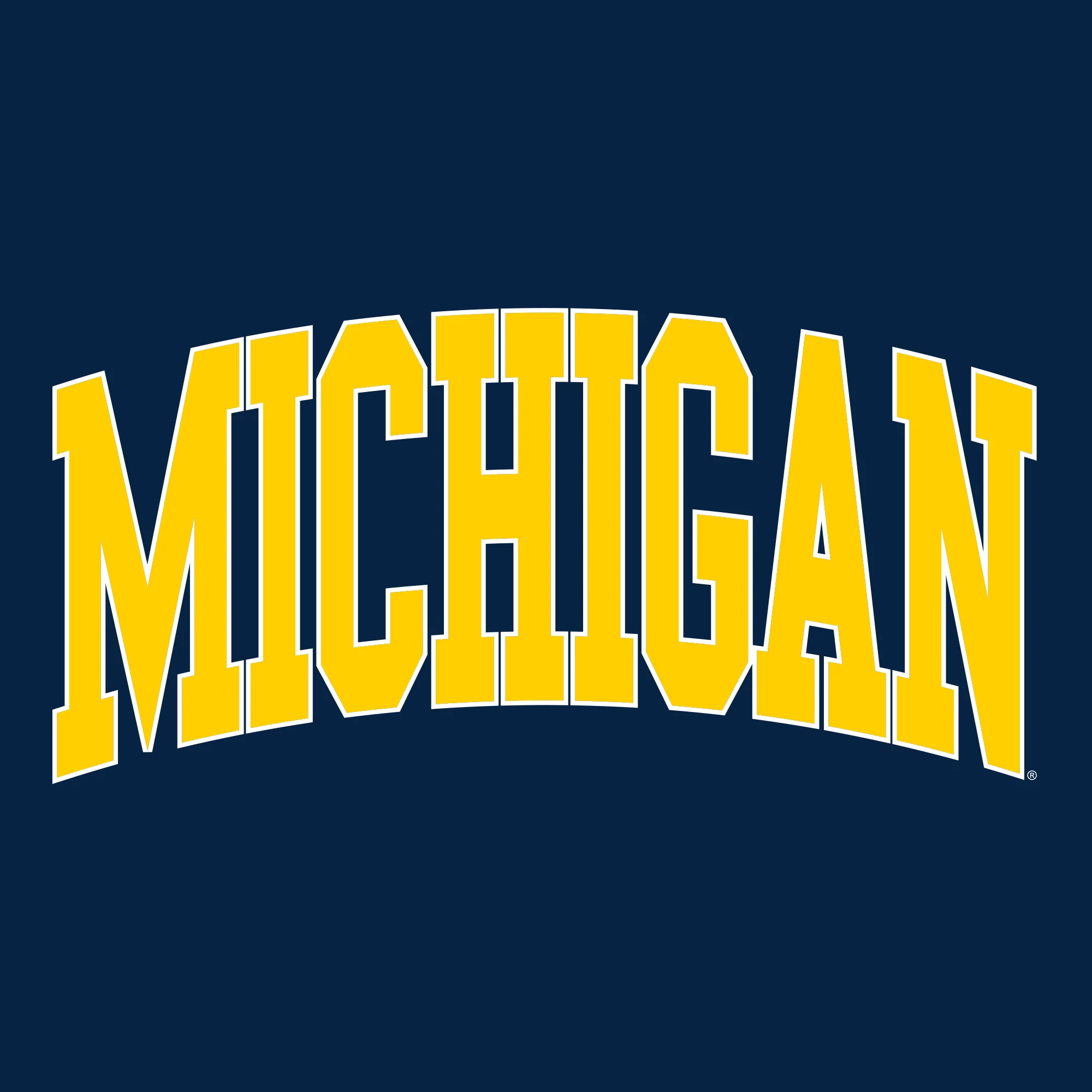 Michigan Wolverines Mega Arch Crewneck Sweatshirt - Navy - Image 2