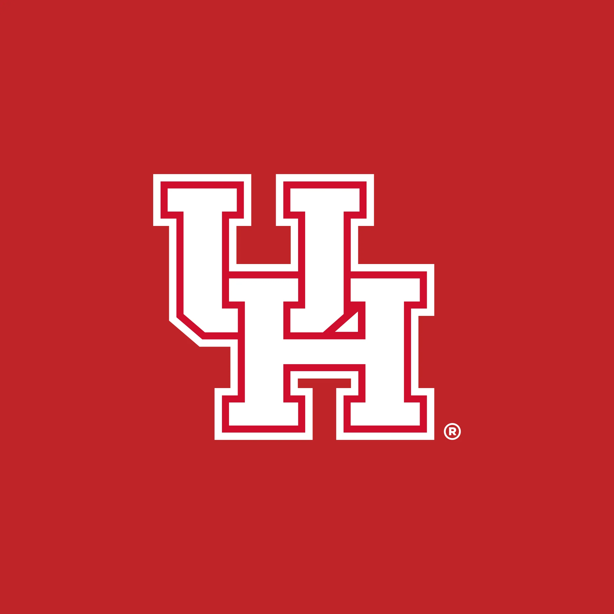 Houston Cougars Primary Logo Left Chest Zip Hoodie - Red - Image 2