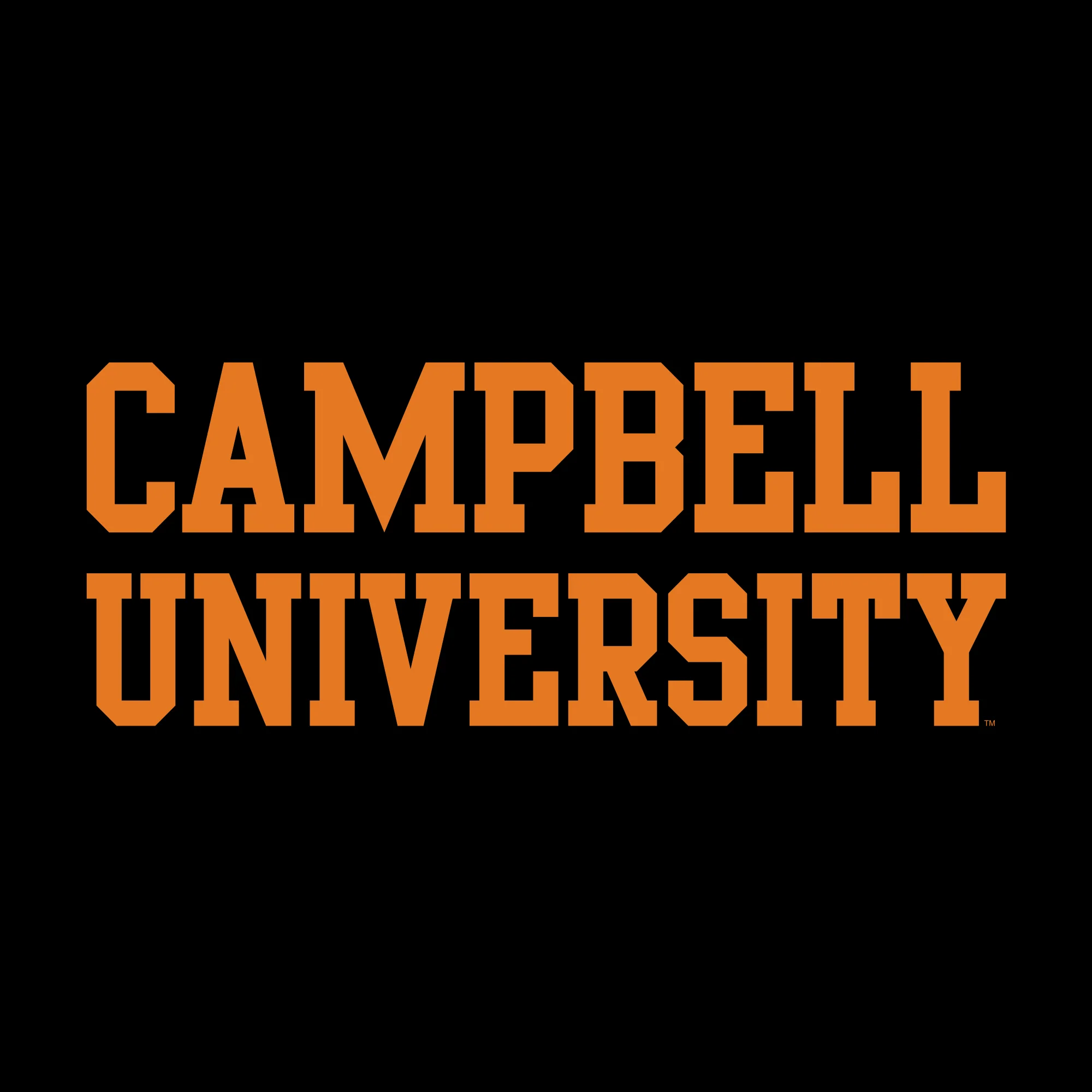 Campbell University Fighting Camels Basic Block Cotton Short Sleeve T-Shirt - Black - Image 2