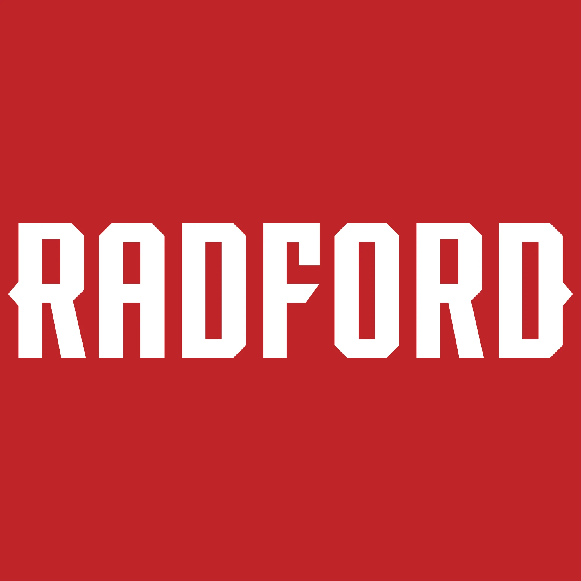 Radford University Highlanders Basic Block Heavy Cotton Tank Top - Red - Image 2