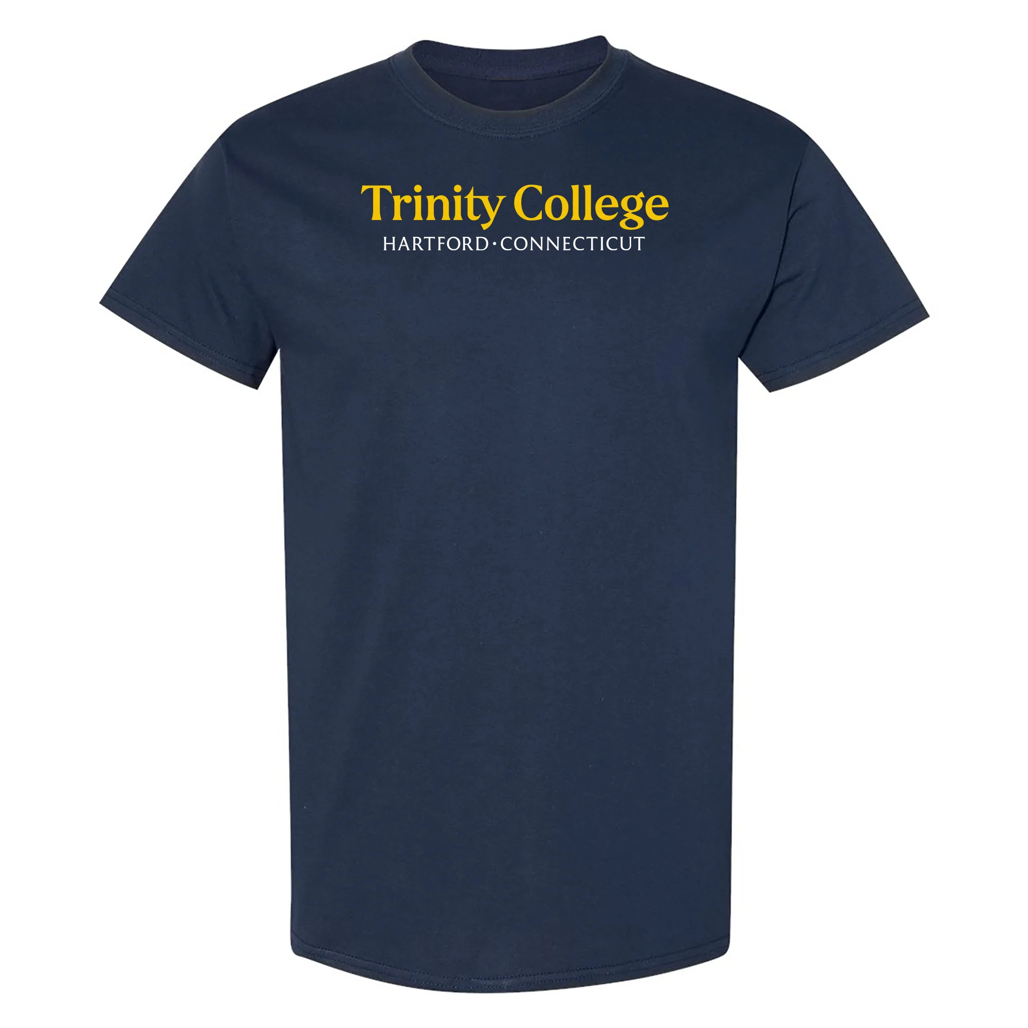 Trinity College Bantams Basic Block Cotton Short Sleeve T Shirt - Navy
