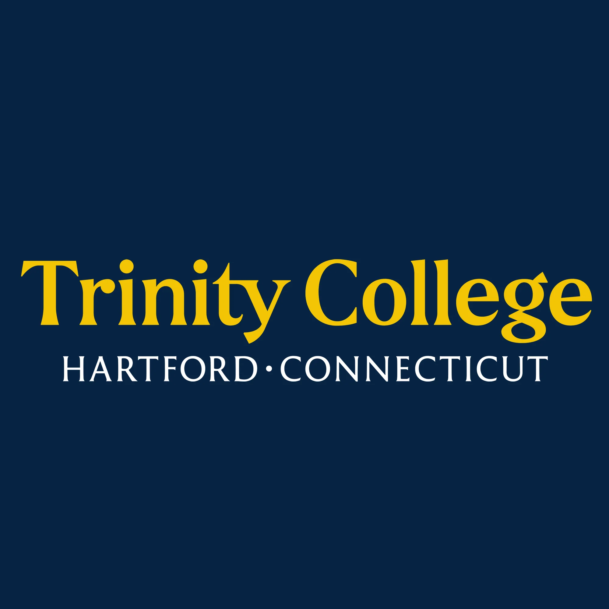 Trinity College Bantams Basic Block Cotton Womens Short Sleeve T Shirt - Navy - Image 2