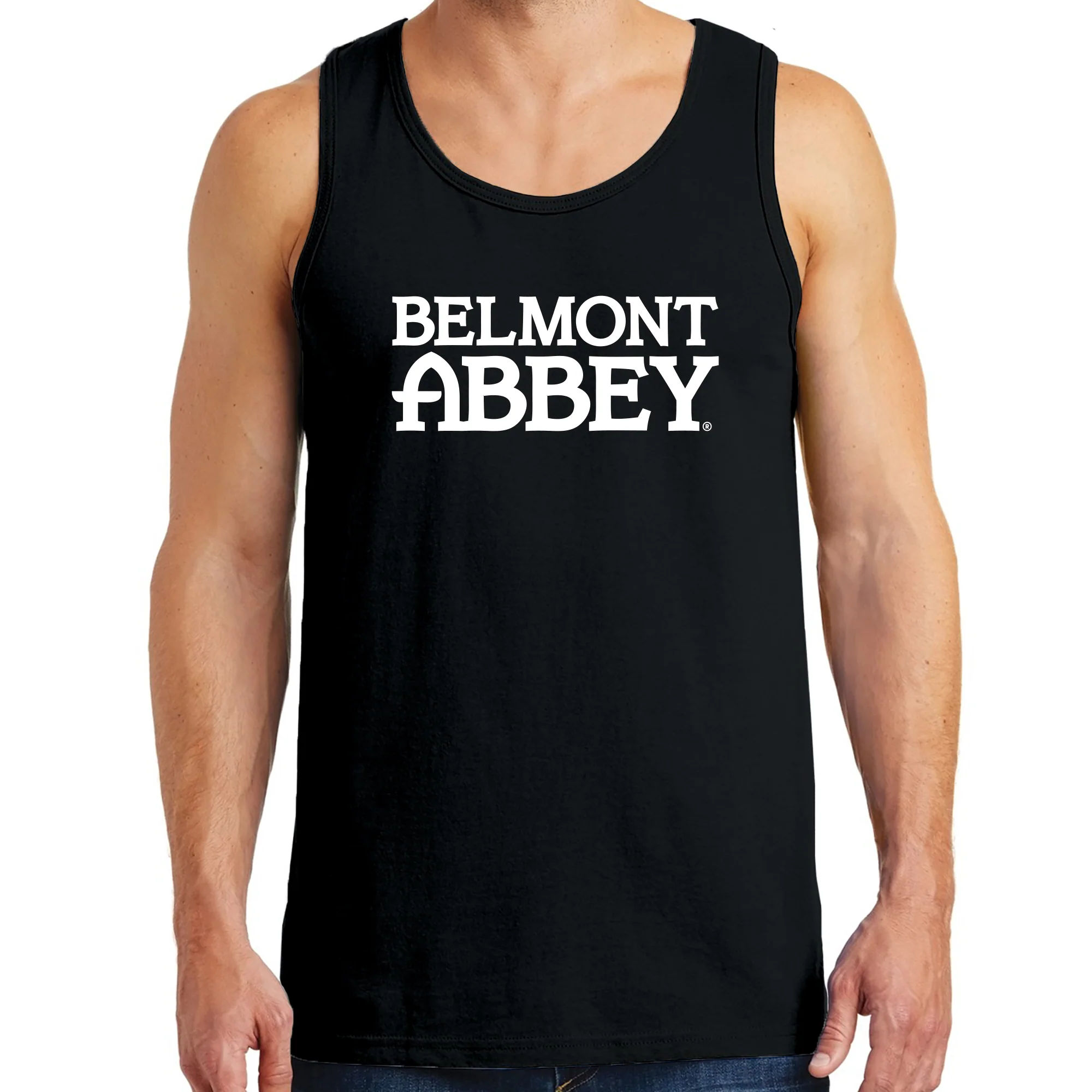 Belmont Abbey College Crusaders Basic Block Tank Top - Black - Image 3