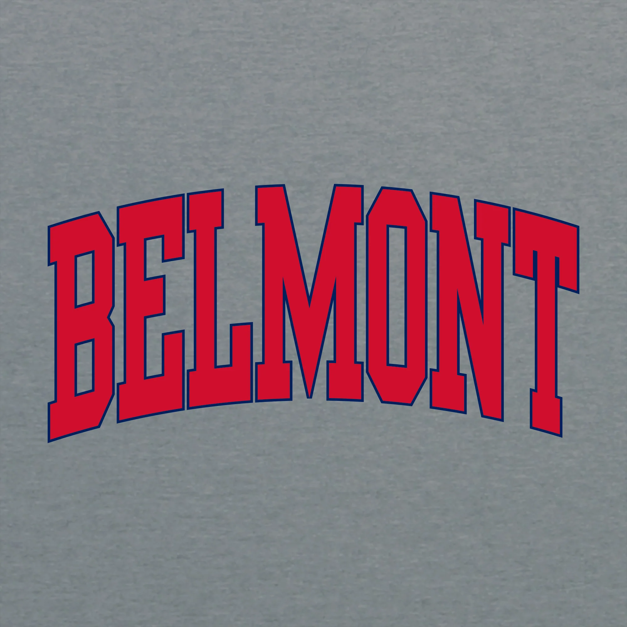 Belmont Bruins Mega Arch T-Shirt - Graphite Heather - Image 2