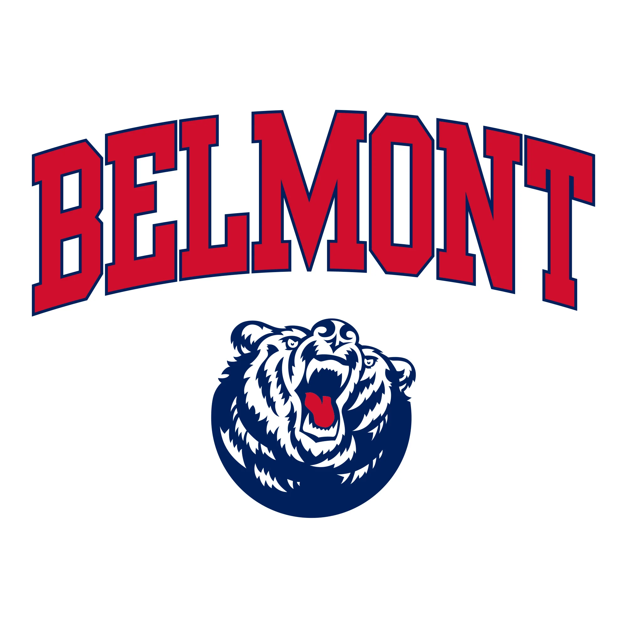Belmont University Bruins Arch Logo Basic Cotton Long Sleeve T-Shirt - White - Image 2