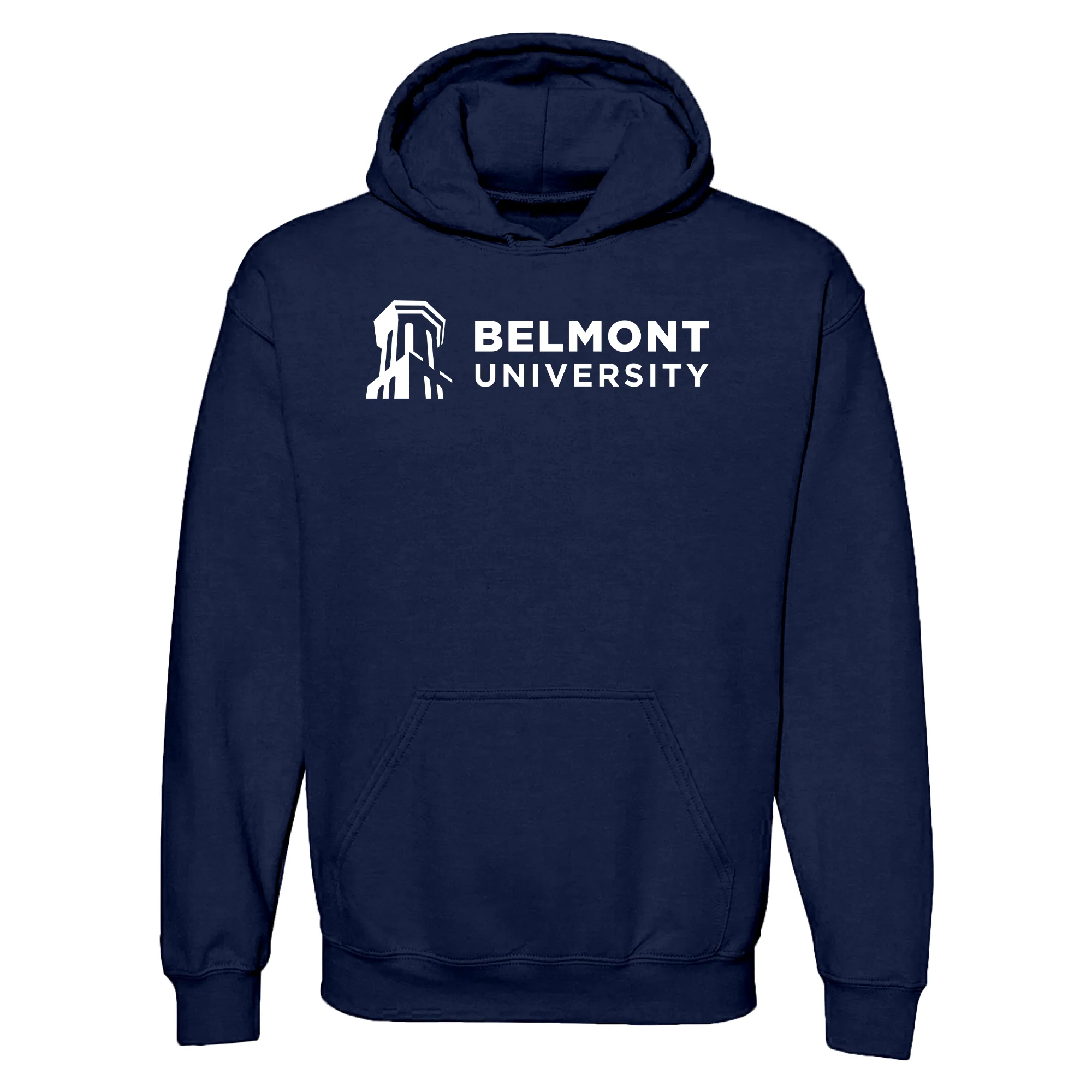 Belmont University Bruins Institutional Logo Cotton Hoodie - Navy