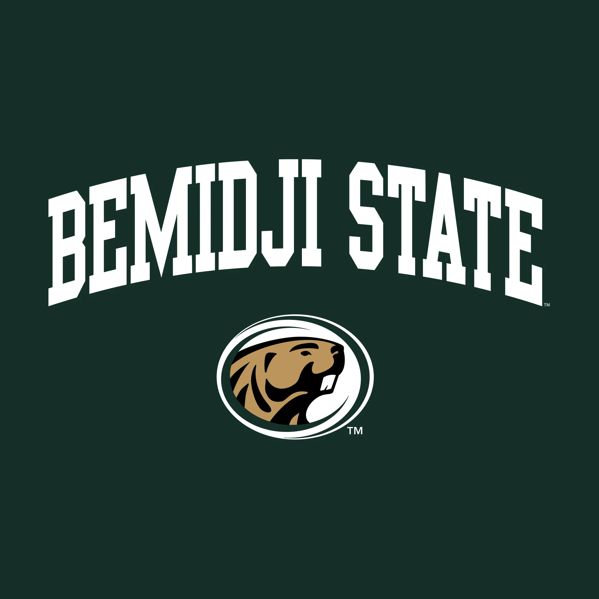 Bemidji State Beavers Arch Logo T Shirt - Forest - Image 2